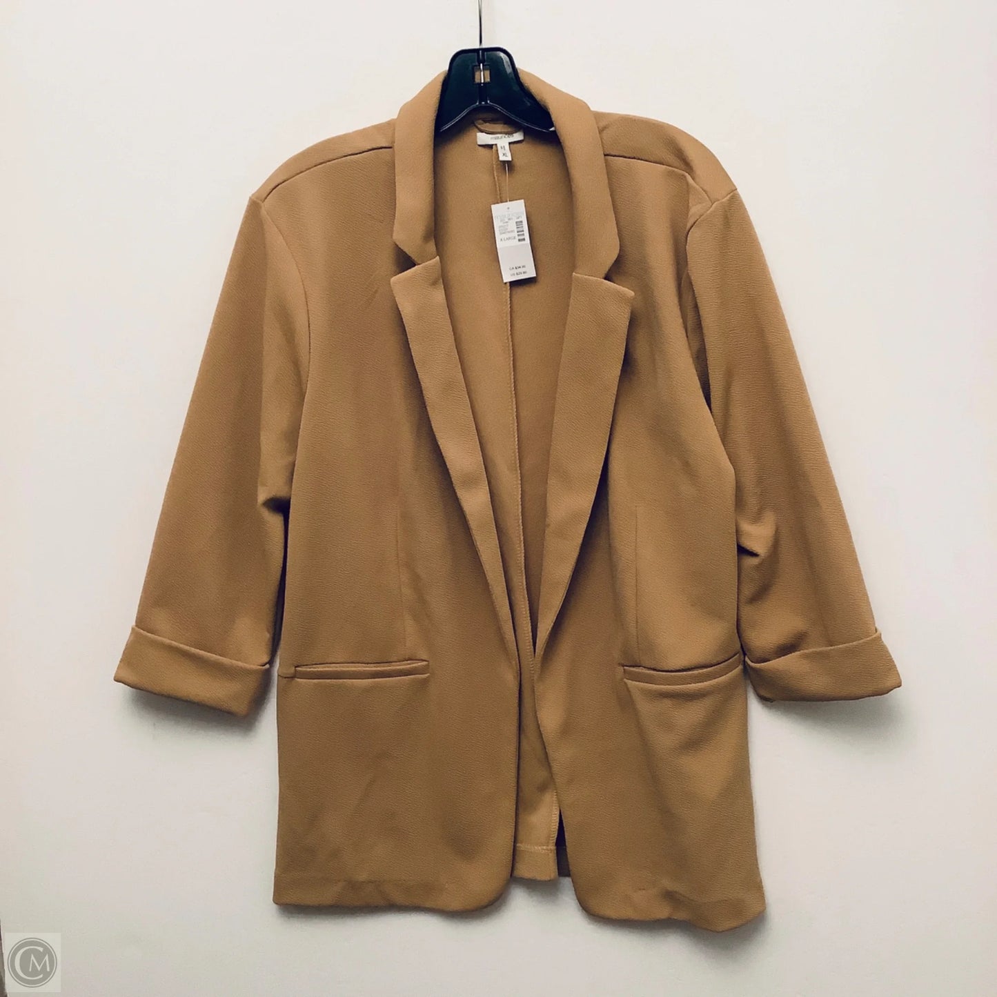 Blazer By Maurices In Tan, Size: Xl