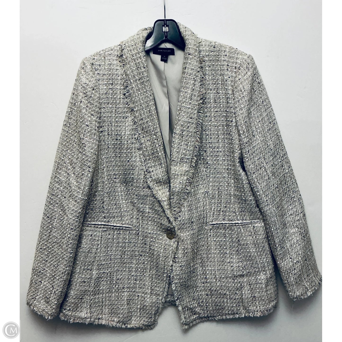 Blazer By Ann Taylor In Multi-colored, Size: L