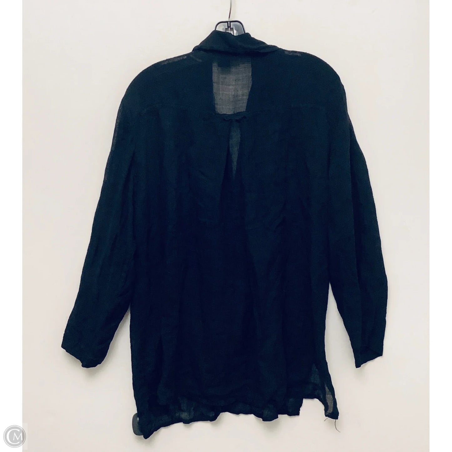 Top Long Sleeve By Cmc In Black, Size: M