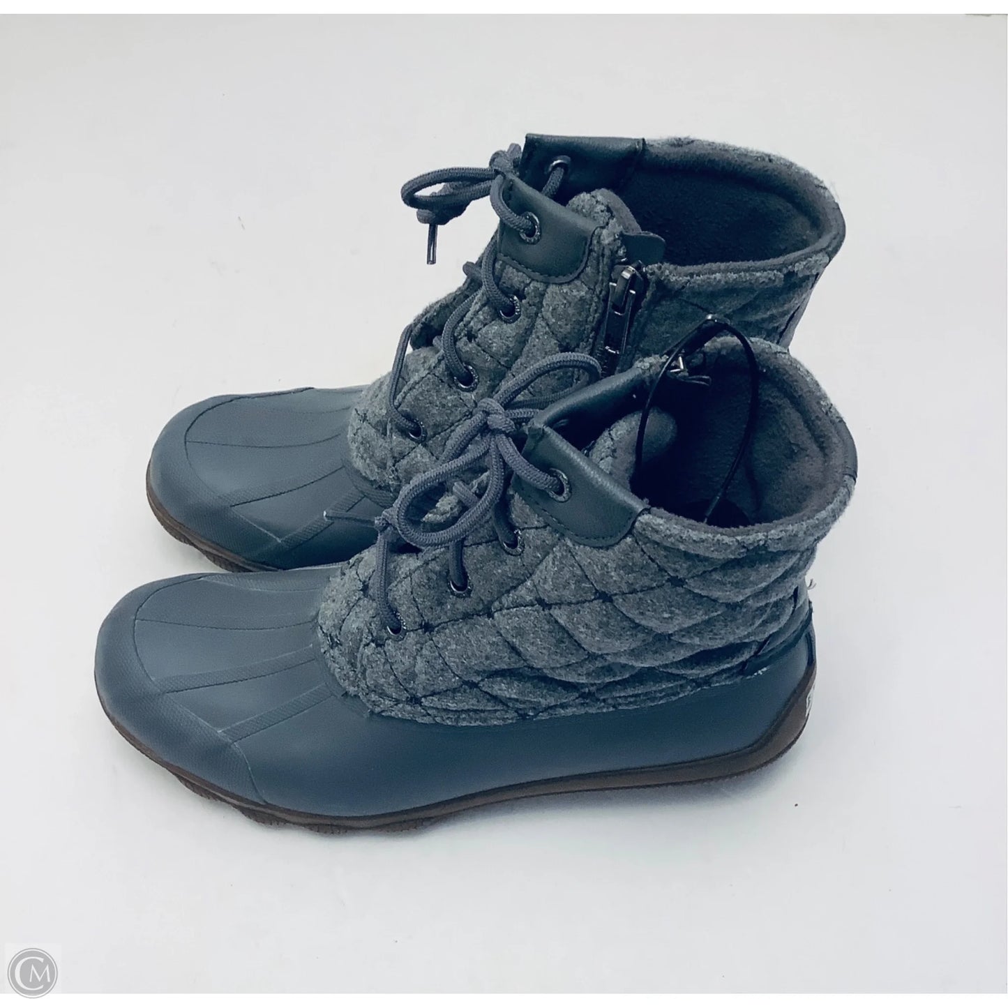 Boots Ankle Flats By Sperry In Grey, Size: 7