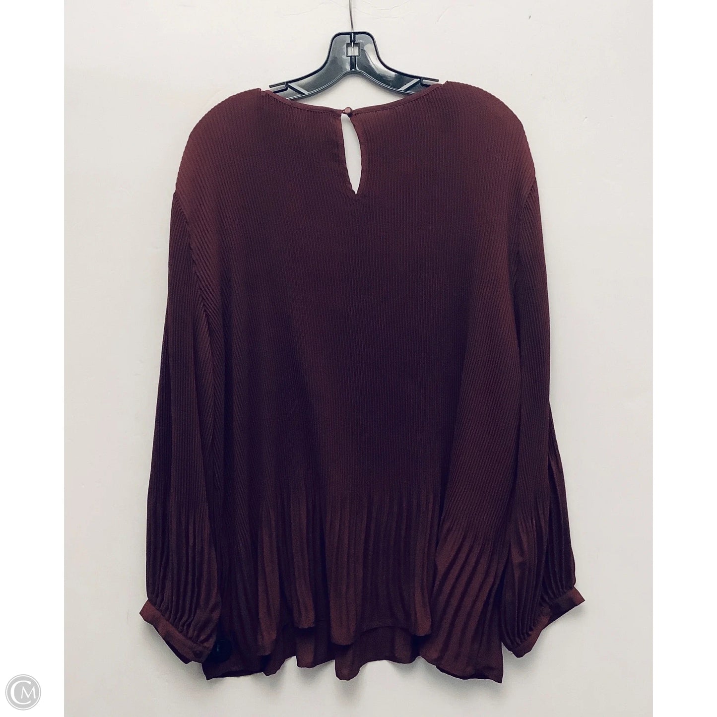 Top Long Sleeve By Cme In Purple, Size: 2x