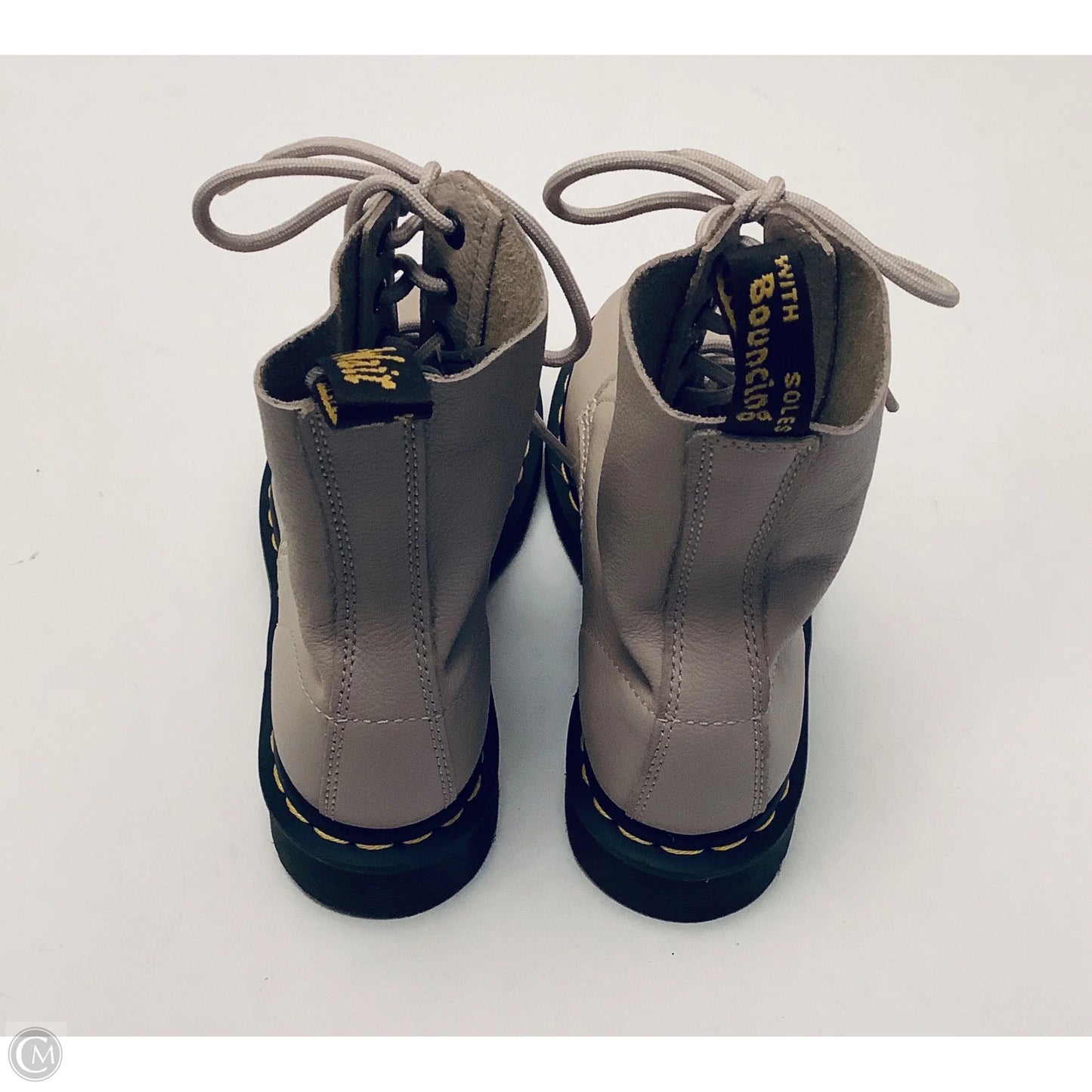 Boots Ankle Flats By Dr Martens In Beige, Size: 6