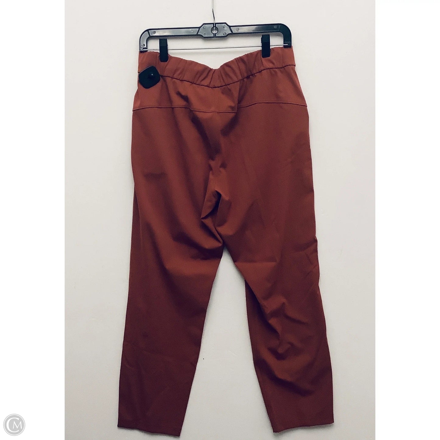 Athletic Pants By Lululemon In Orange, Size: 10