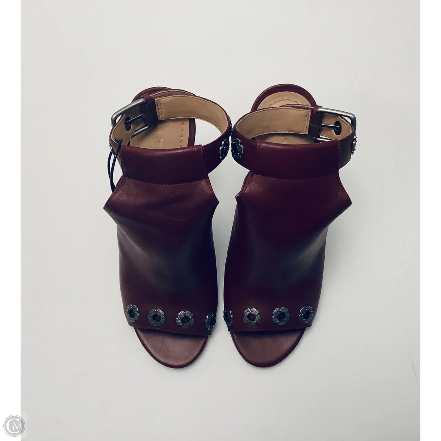 Shoes Designer By Coach In Maroon, Size: 7