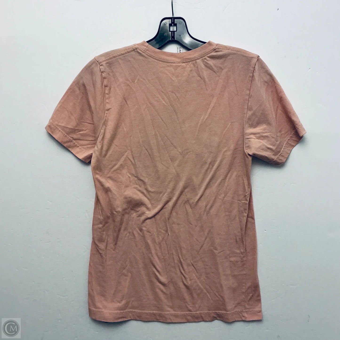 Top Short Sleeve Basic By Canvas In Peach, Size: S