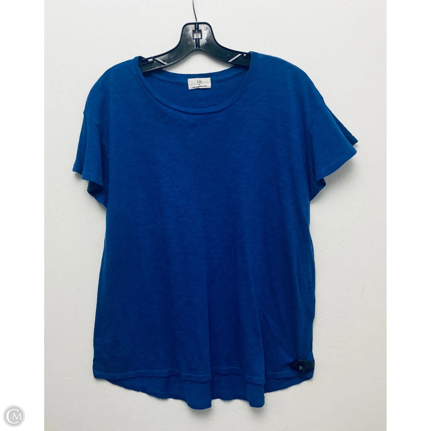 Top Short Sleeve Basic By T.la In Blue, Size: M
