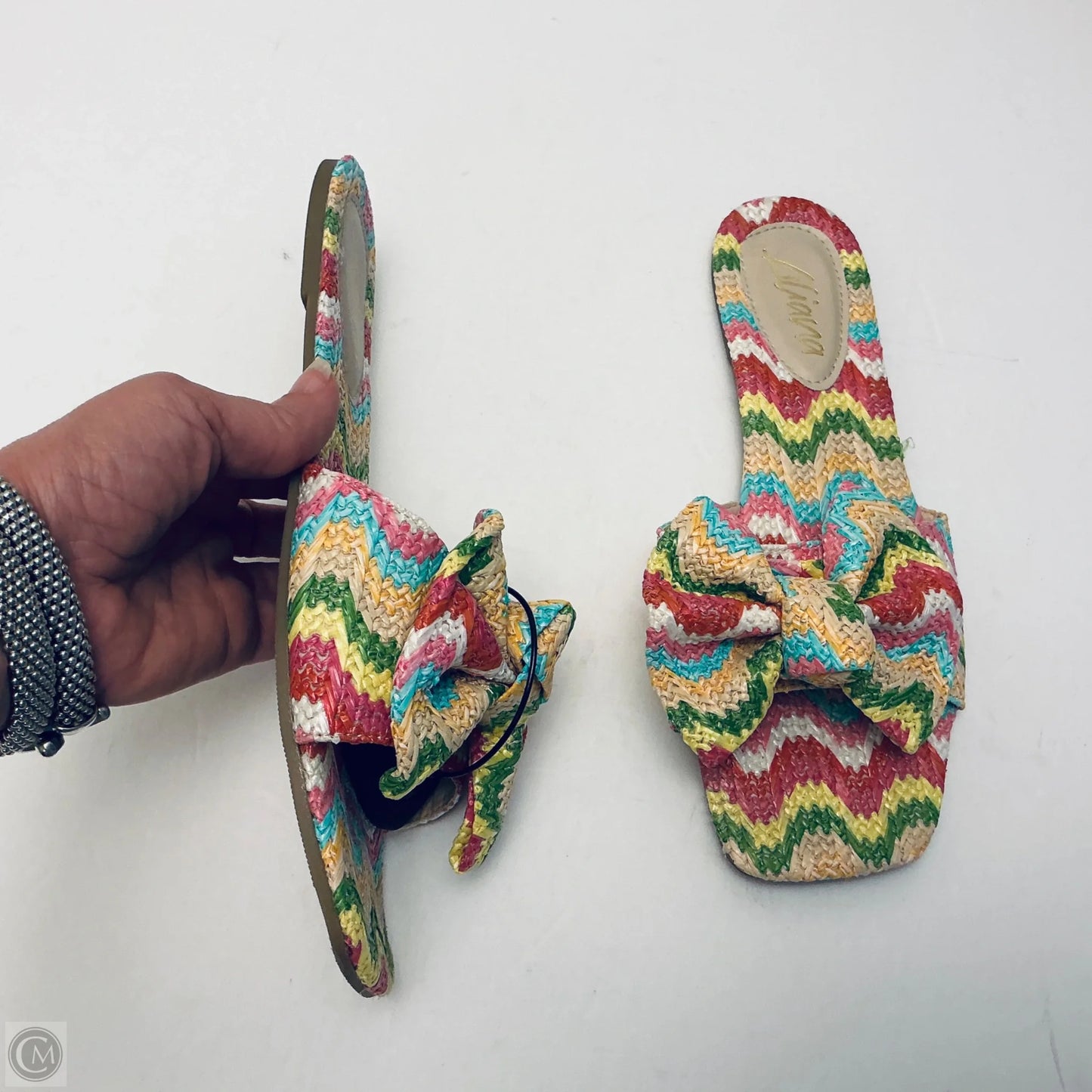 Sandals Flats By Liliana In Multi-colored, Size: 11