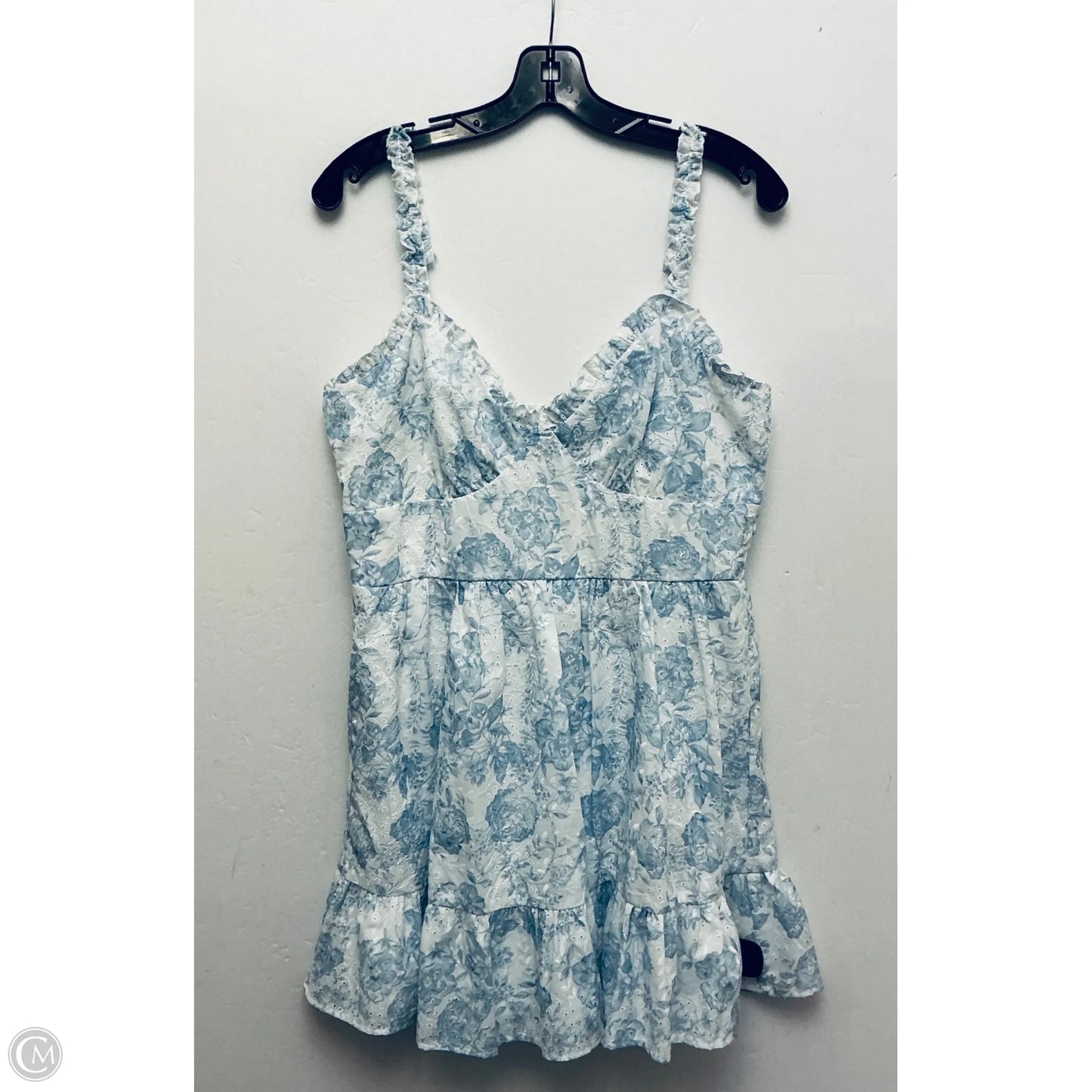 Dress Casual Short By Francesca's In Blue, Size: L