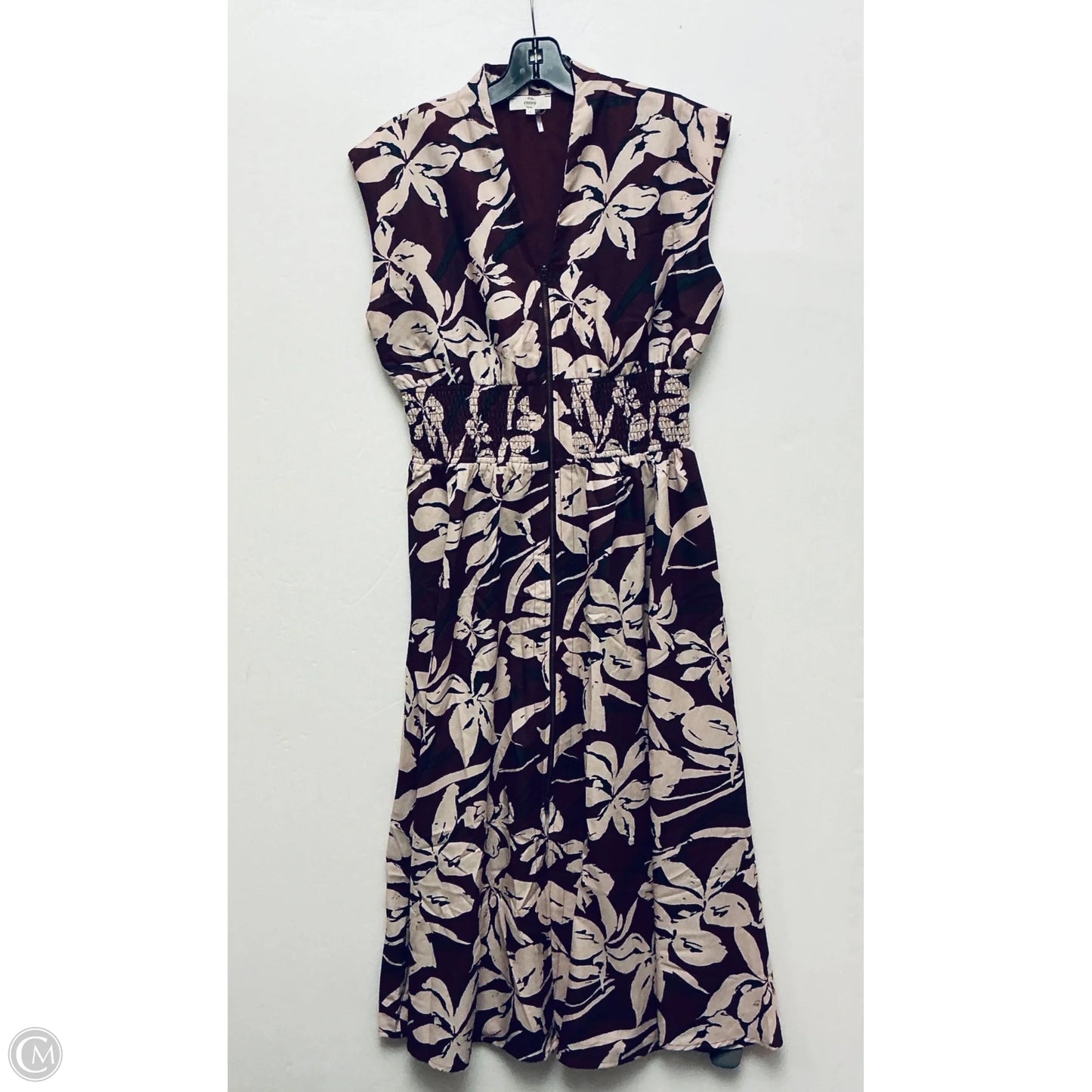 Dress Casual Midi By Entro In Maroon, Size: L