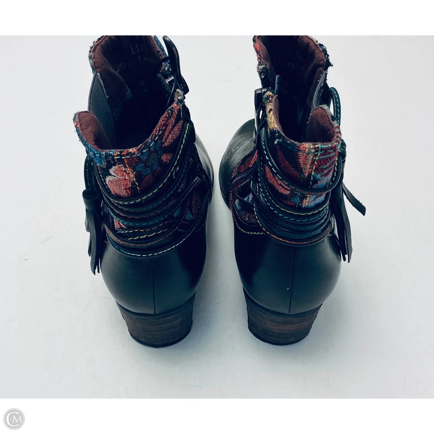 Boots Ankle Heels By Spring Step In Black, Size: 8