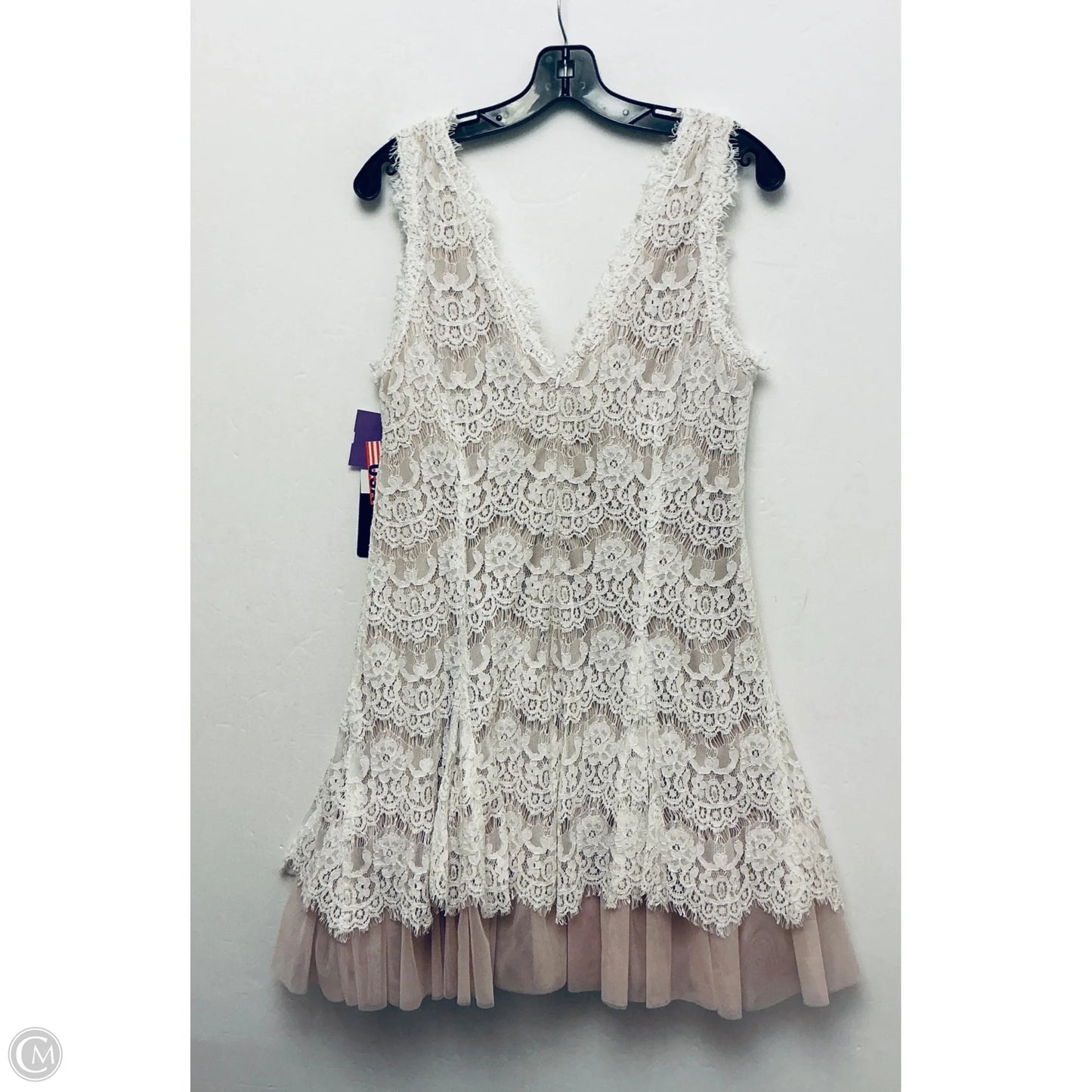 Dress Party Short By Betsy And Adam In White, Size: 14