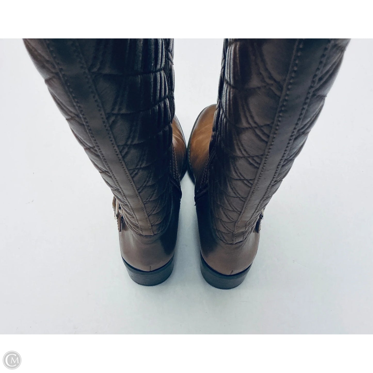 Boots Knee Flats By Alex Marie In Brown, Size: 8