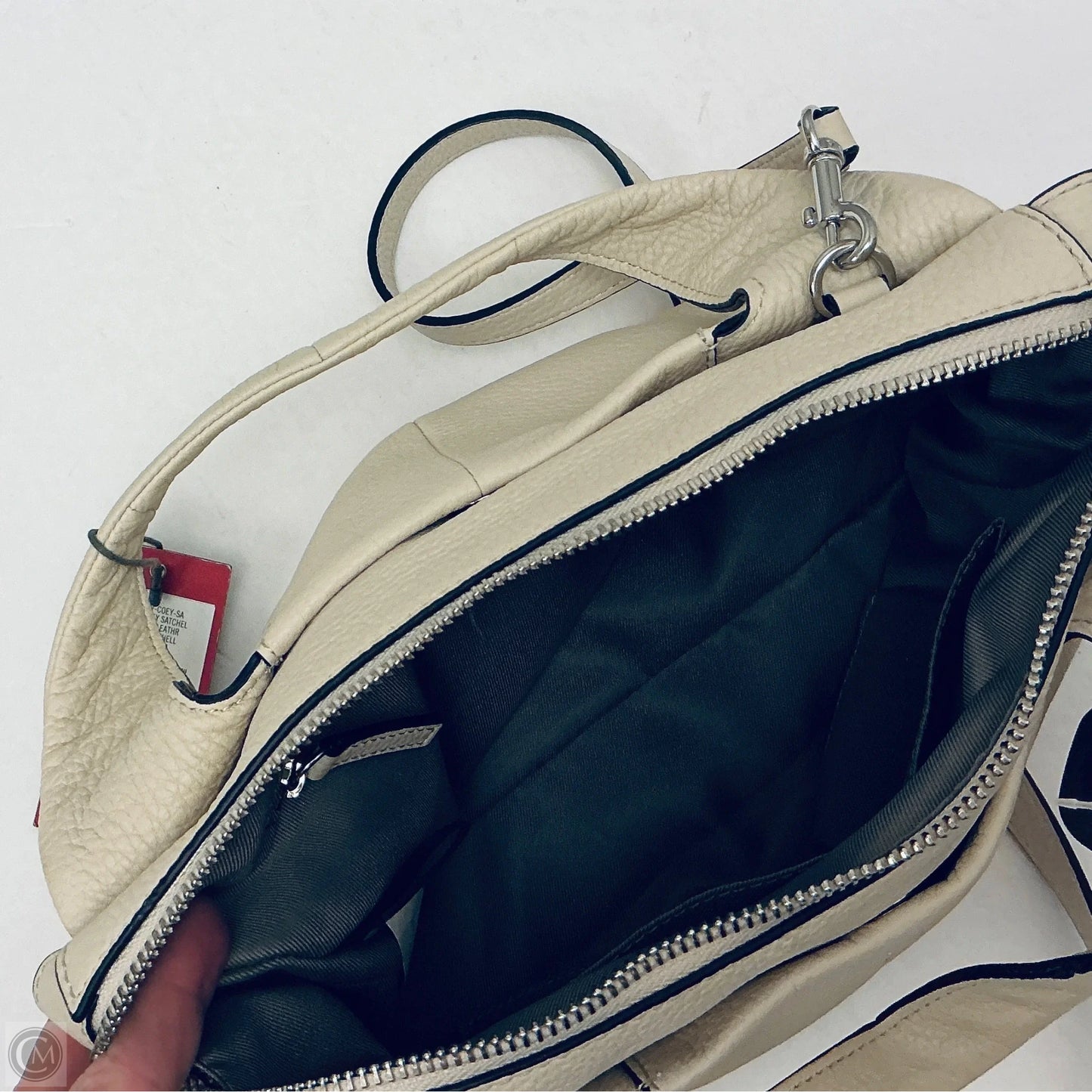 Handbag Leather By Vince Camuto, Size: Large