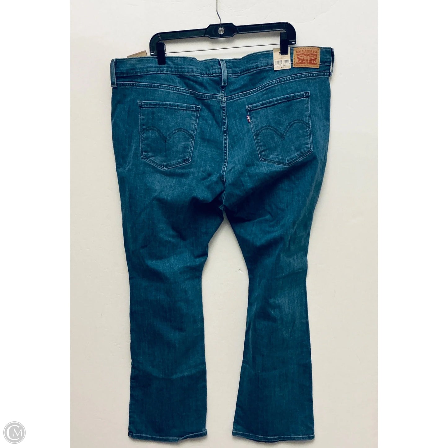 Jeans Boot Cut By Levis In Blue Denim, Size: 24