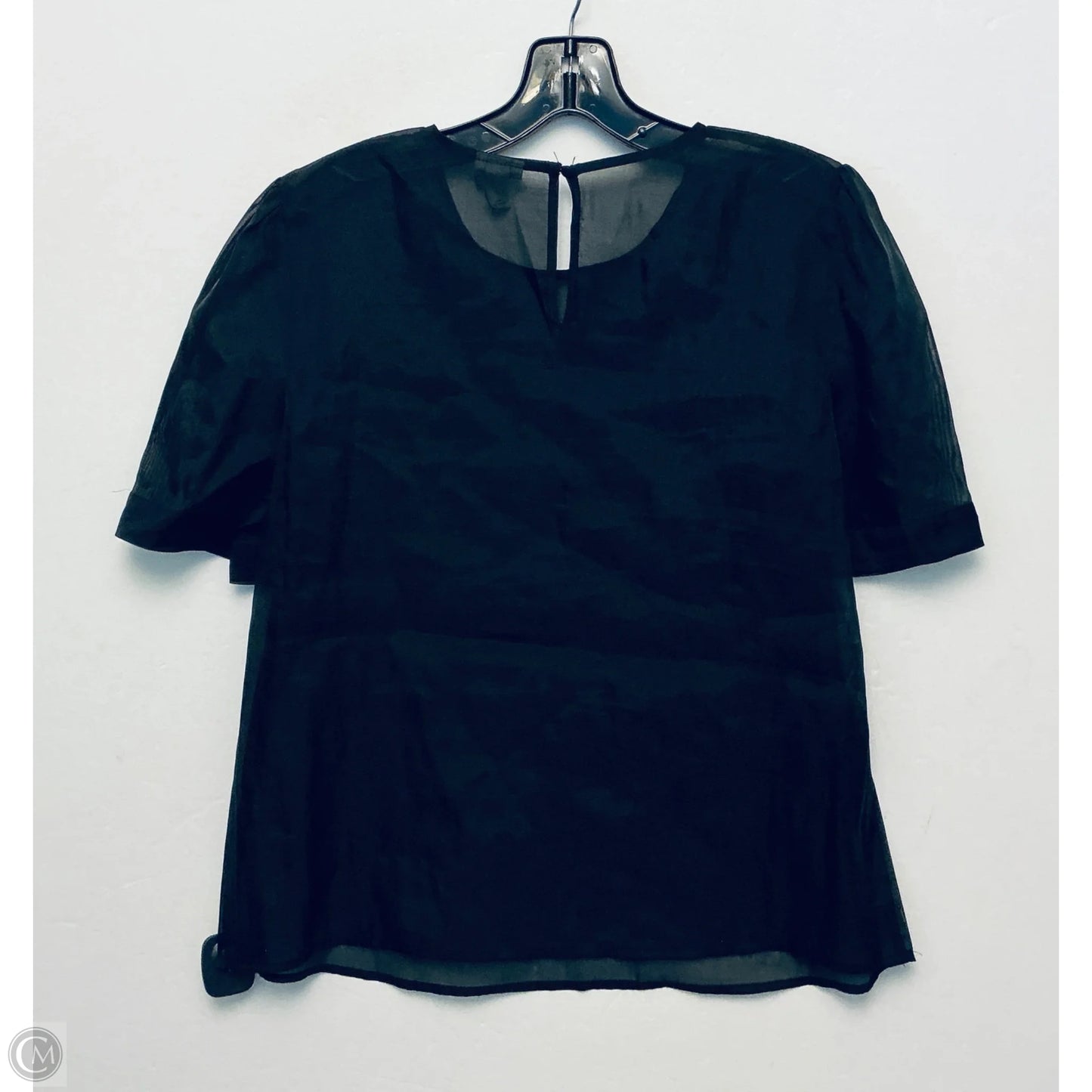 Top Short Sleeve By A New Day In Black, Size: M