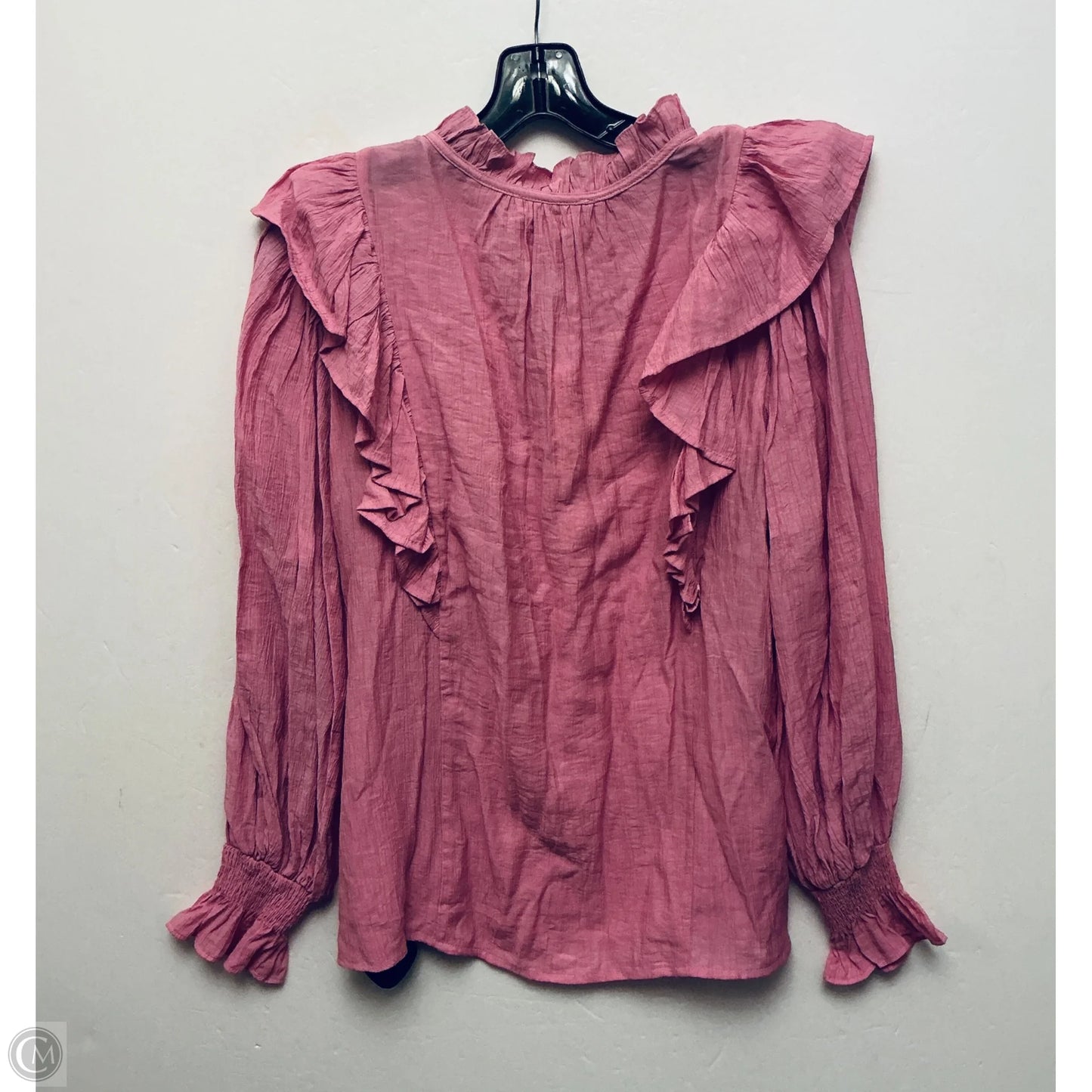 Top Long Sleeve By Entro In Pink, Size: M