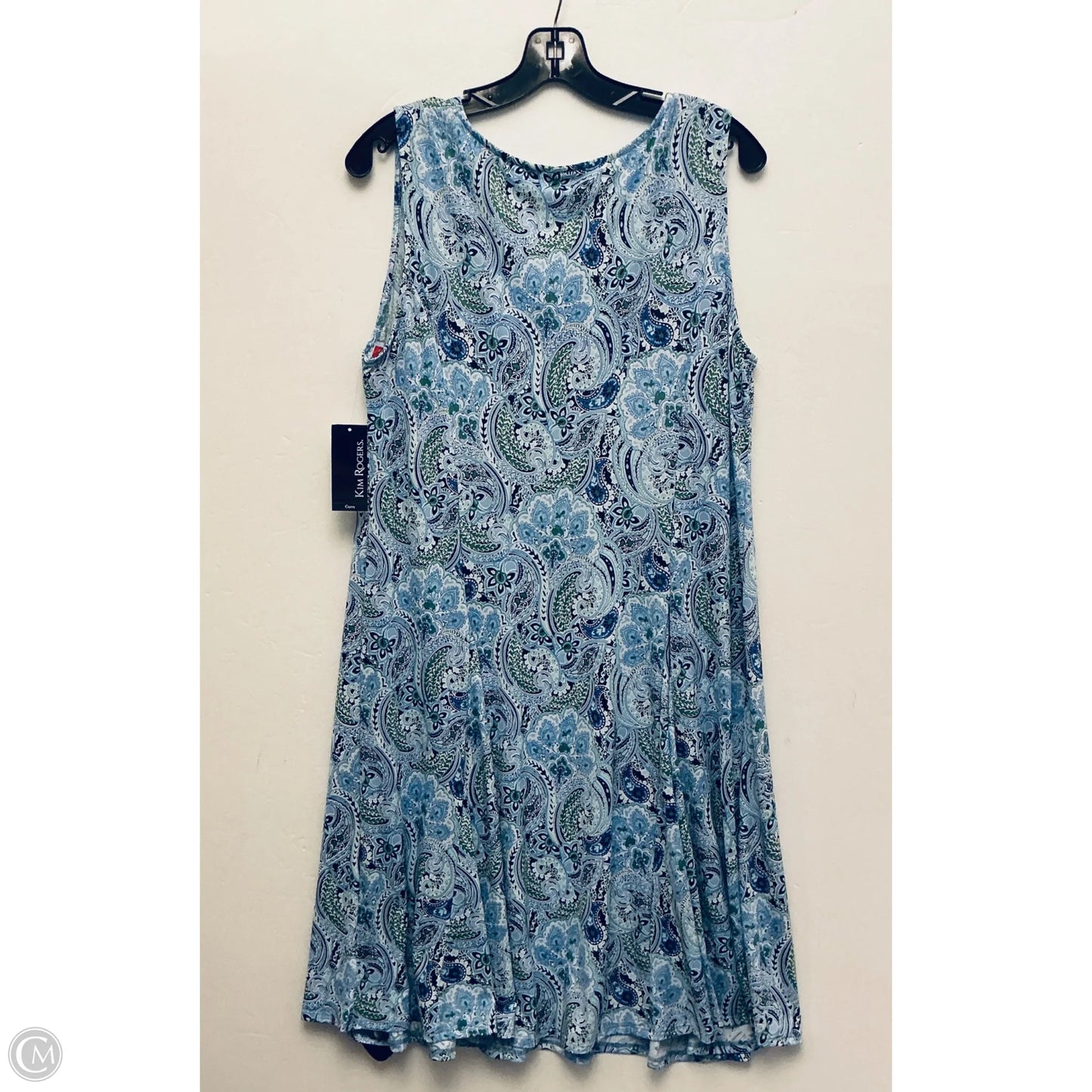 Dress Casual Short By Kim Rogers In Blue, Size: 1x