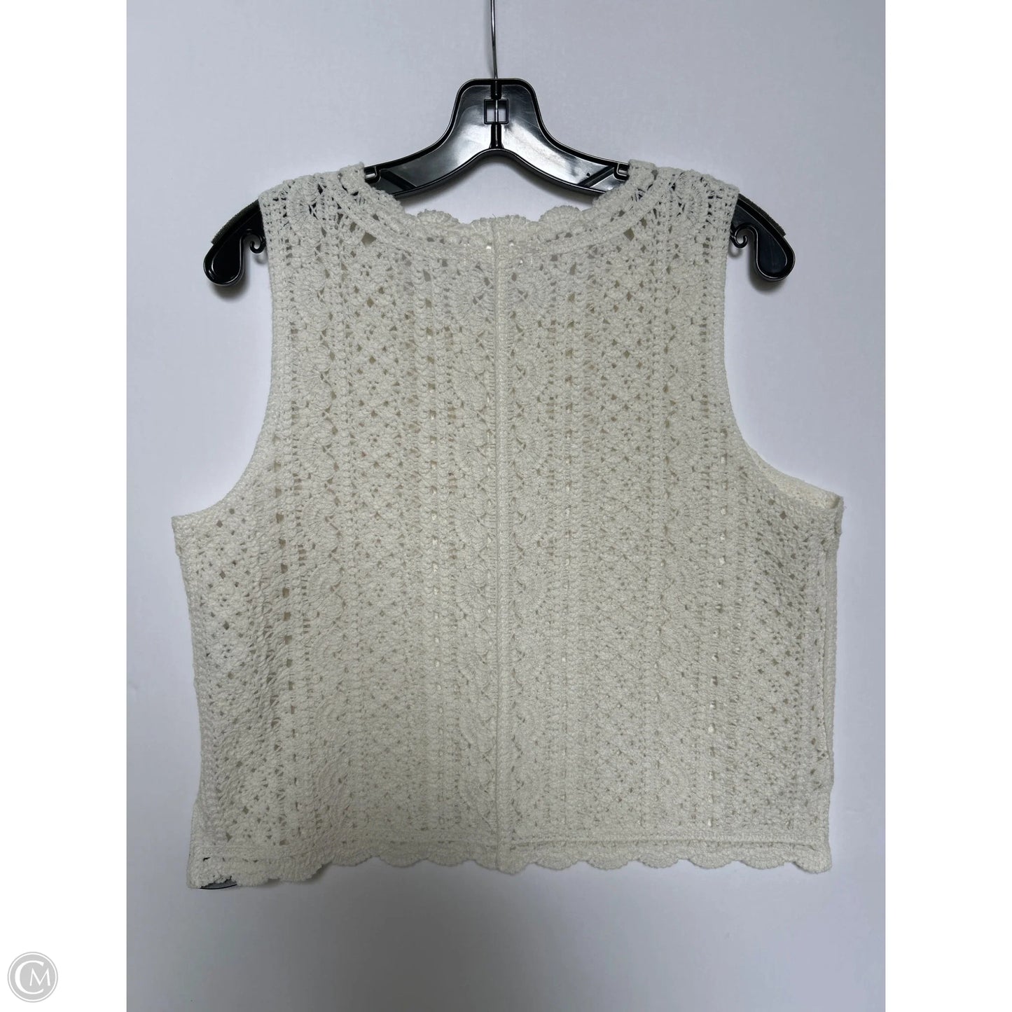 Top Sleeveless By Lc Lauren Conrad In Cream, Size: L