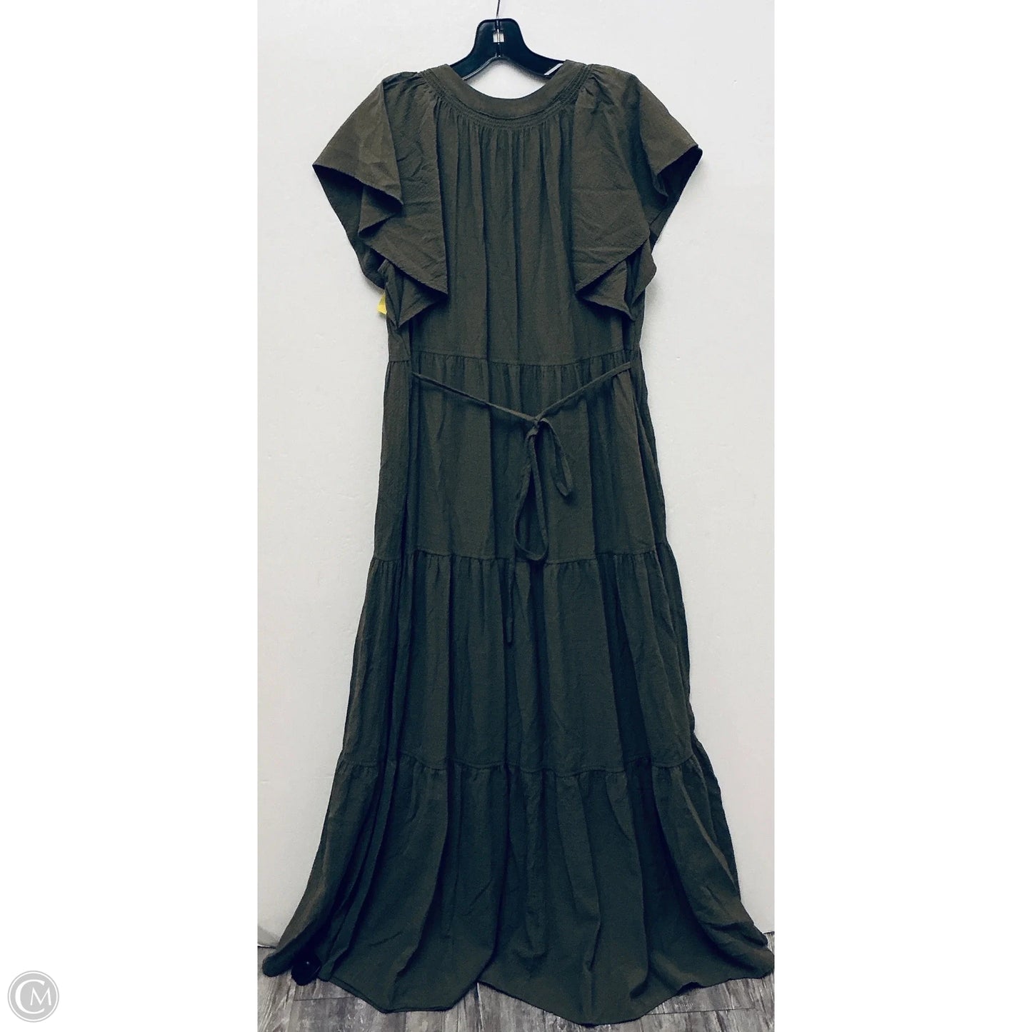 Dress Casual Maxi By Calvin Klein In Green, Size: L