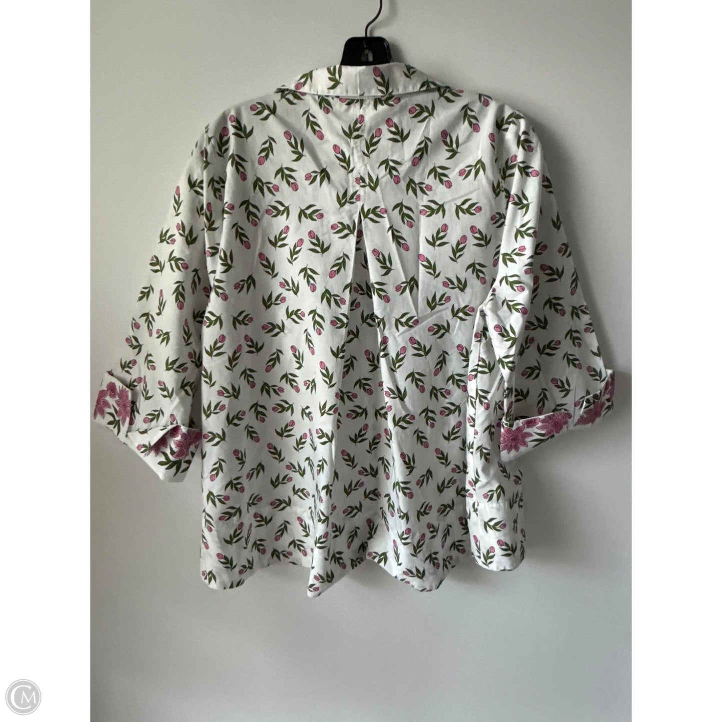 Top Short Sleeve By Crown And Ivy In Floral Print, Size: Xl