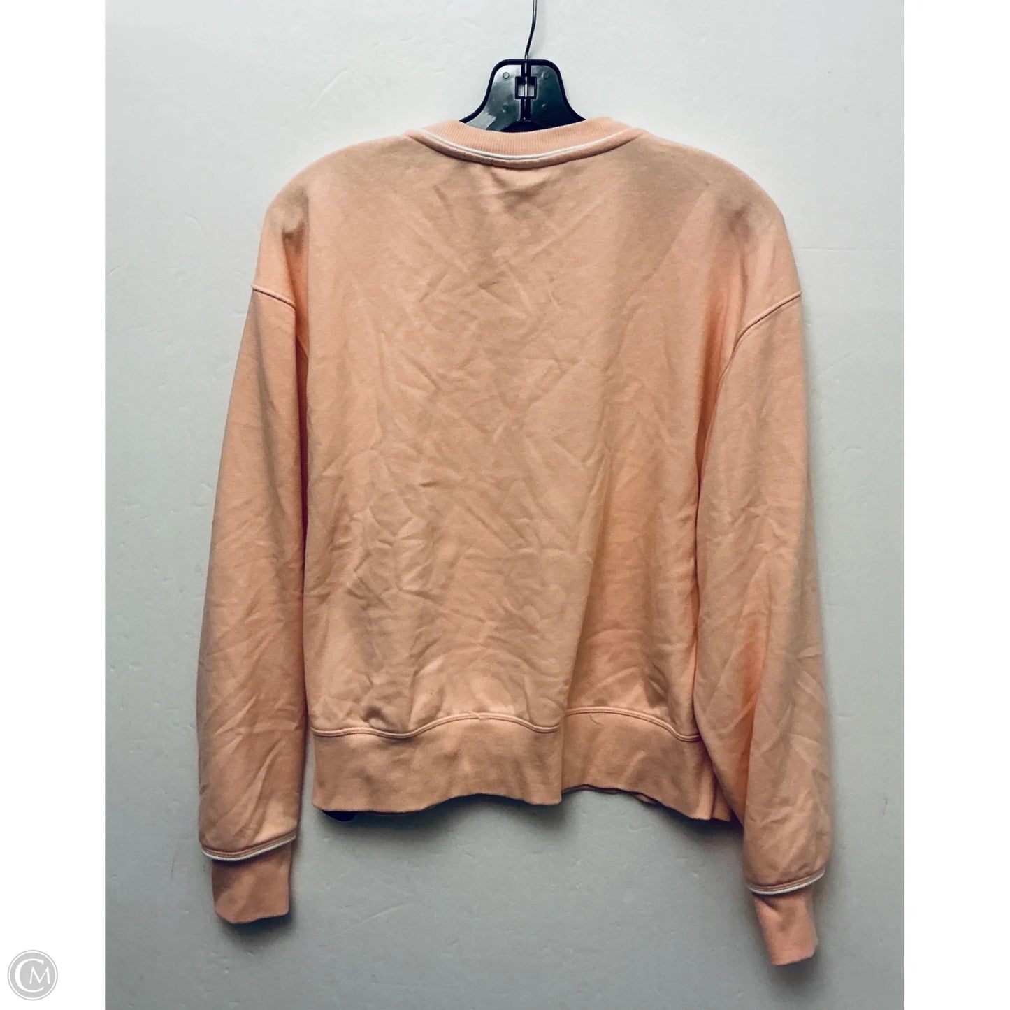 Sweatshirt Crewneck By Reebok In Peach, Size: L