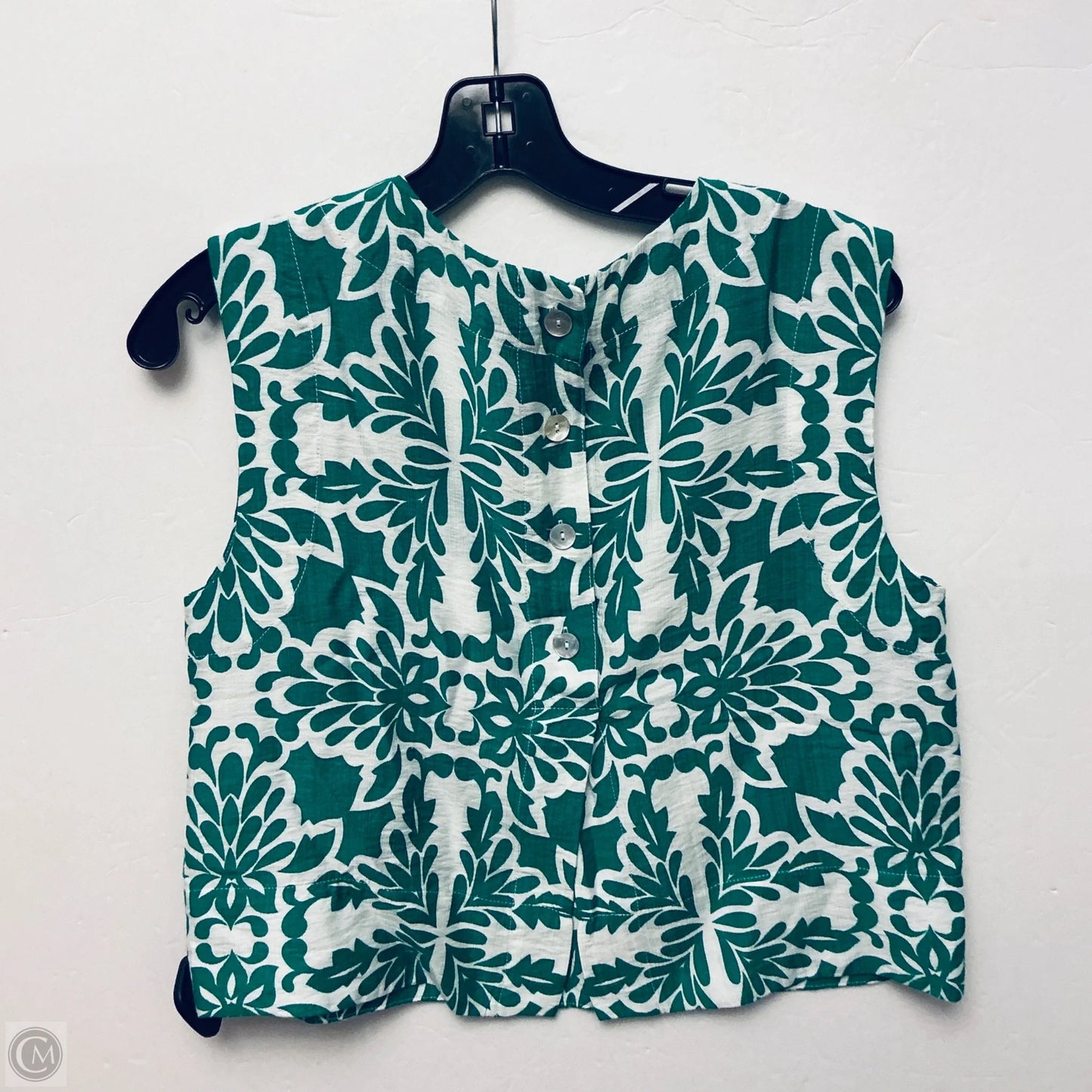 Top Sleeveless By Skies Are Blue In Green, Size: S