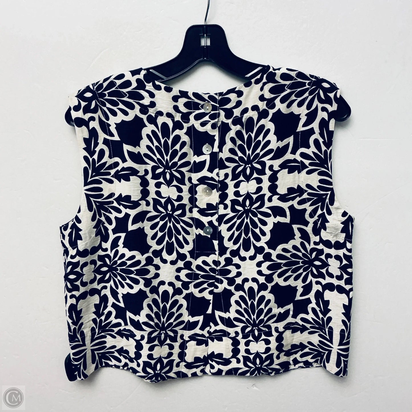 Top Sleeveless By Skies Are Blue In Navy, Size: M