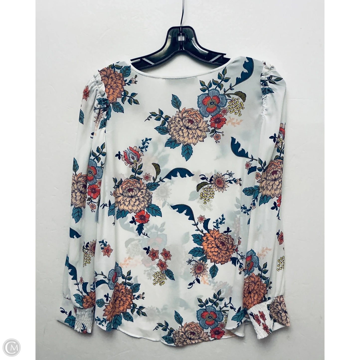 Top Long Sleeve By Loft In Floral Print, Size: M
