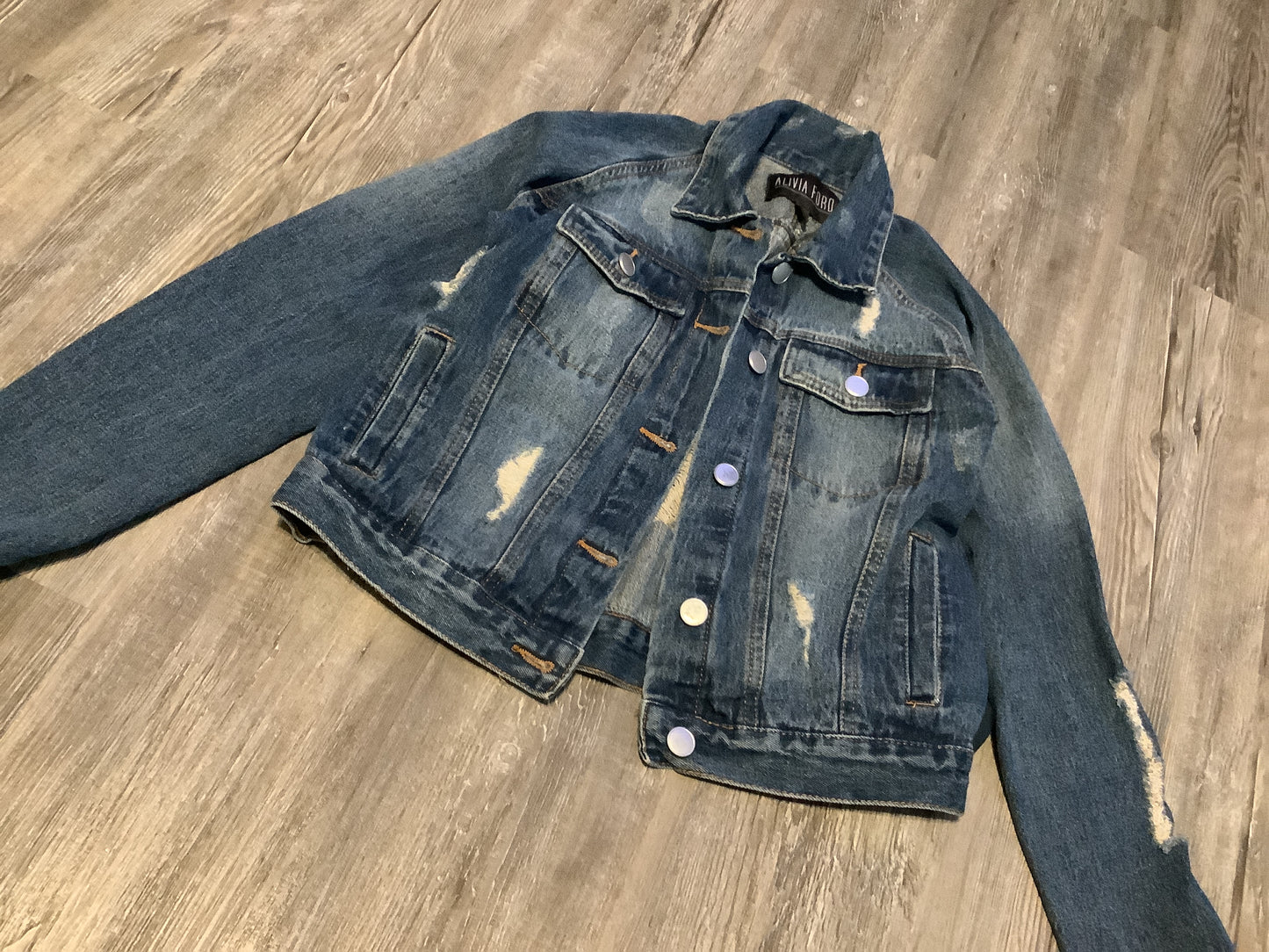 Jacket Denim By Clothes Mentor Size: S