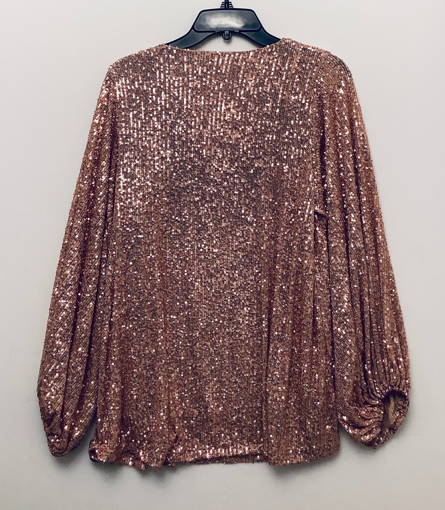 Top Long Sleeve By Clothes Mentor In Rose Gold, Size: L