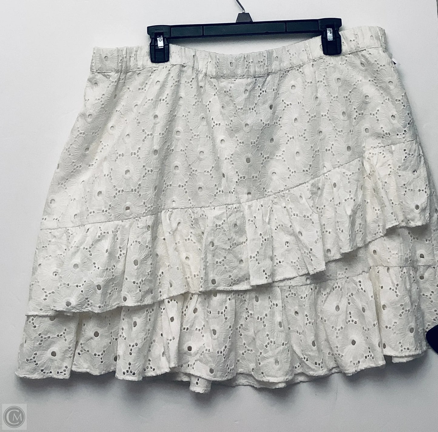 Skirt Set 2pc By 7 For All Mankind In White, Size: 2x