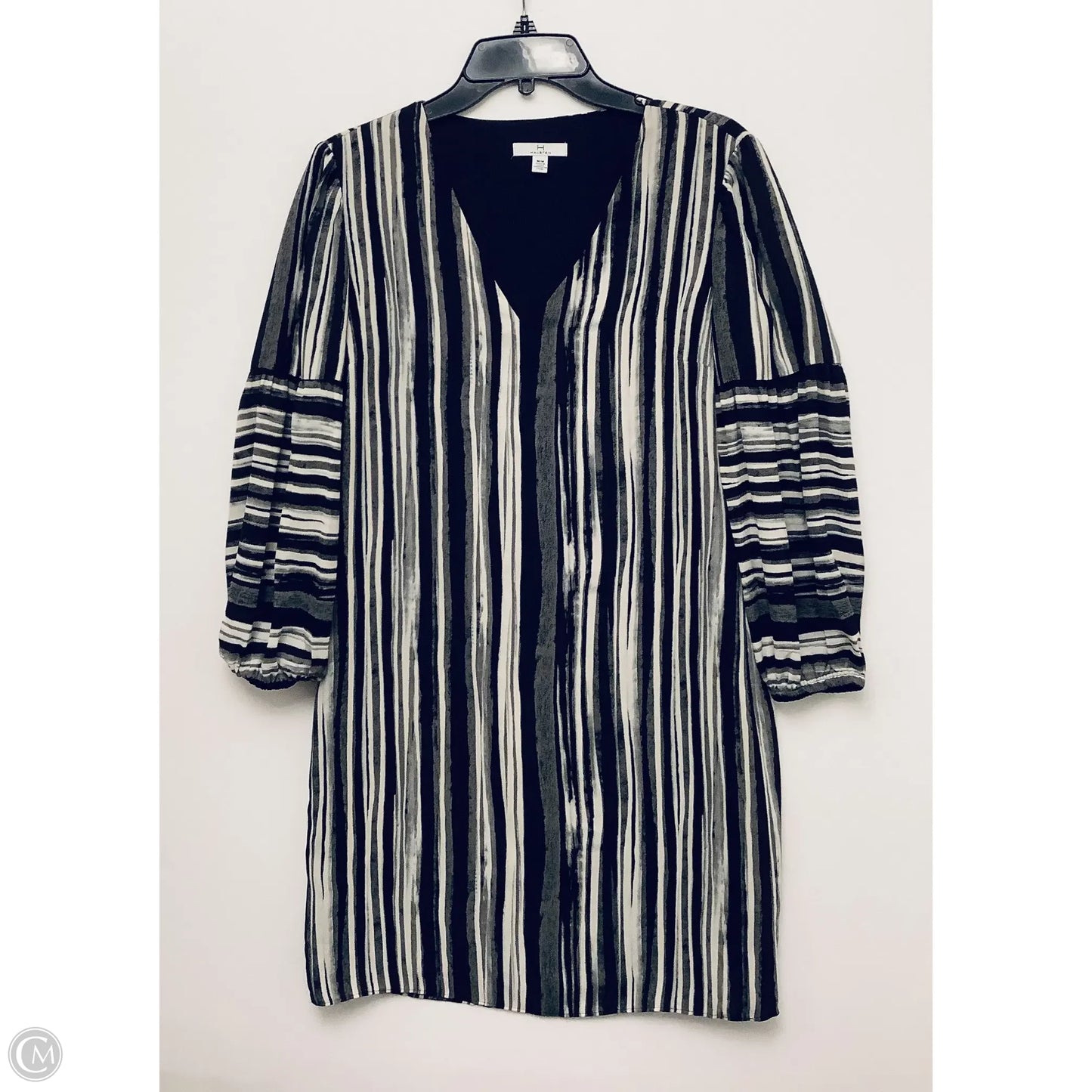 Dress Designer By Halston In Striped Pattern, Size: M