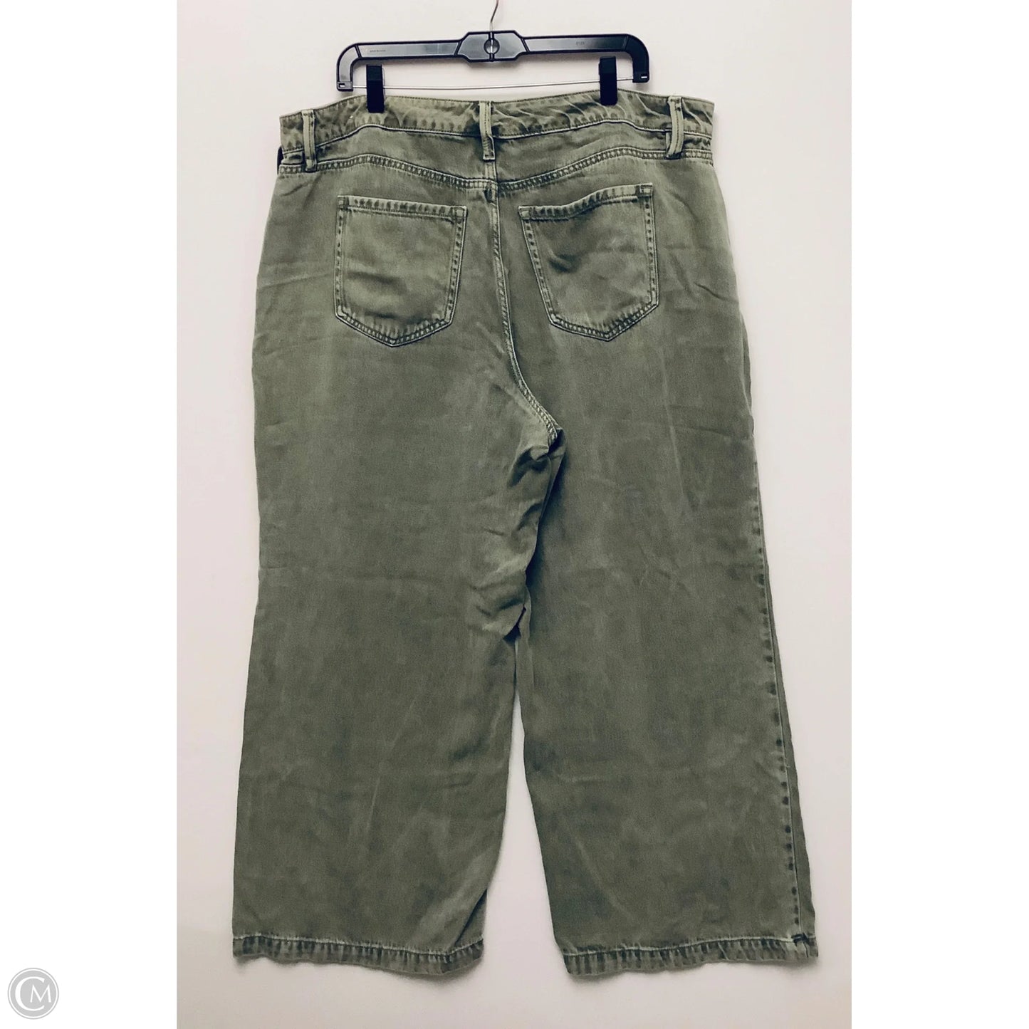 Jeans Wide Leg By Lane Bryant In Green Denim, Size: 16