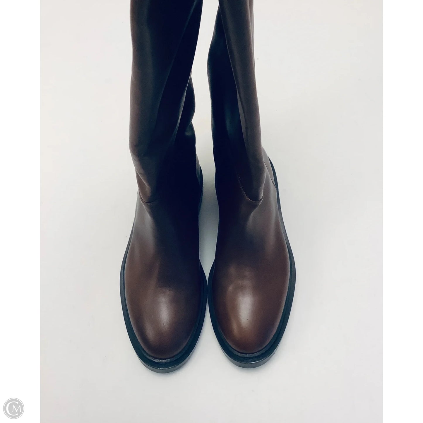 Boots Leather By Steve Madden In Brown, Size: 8