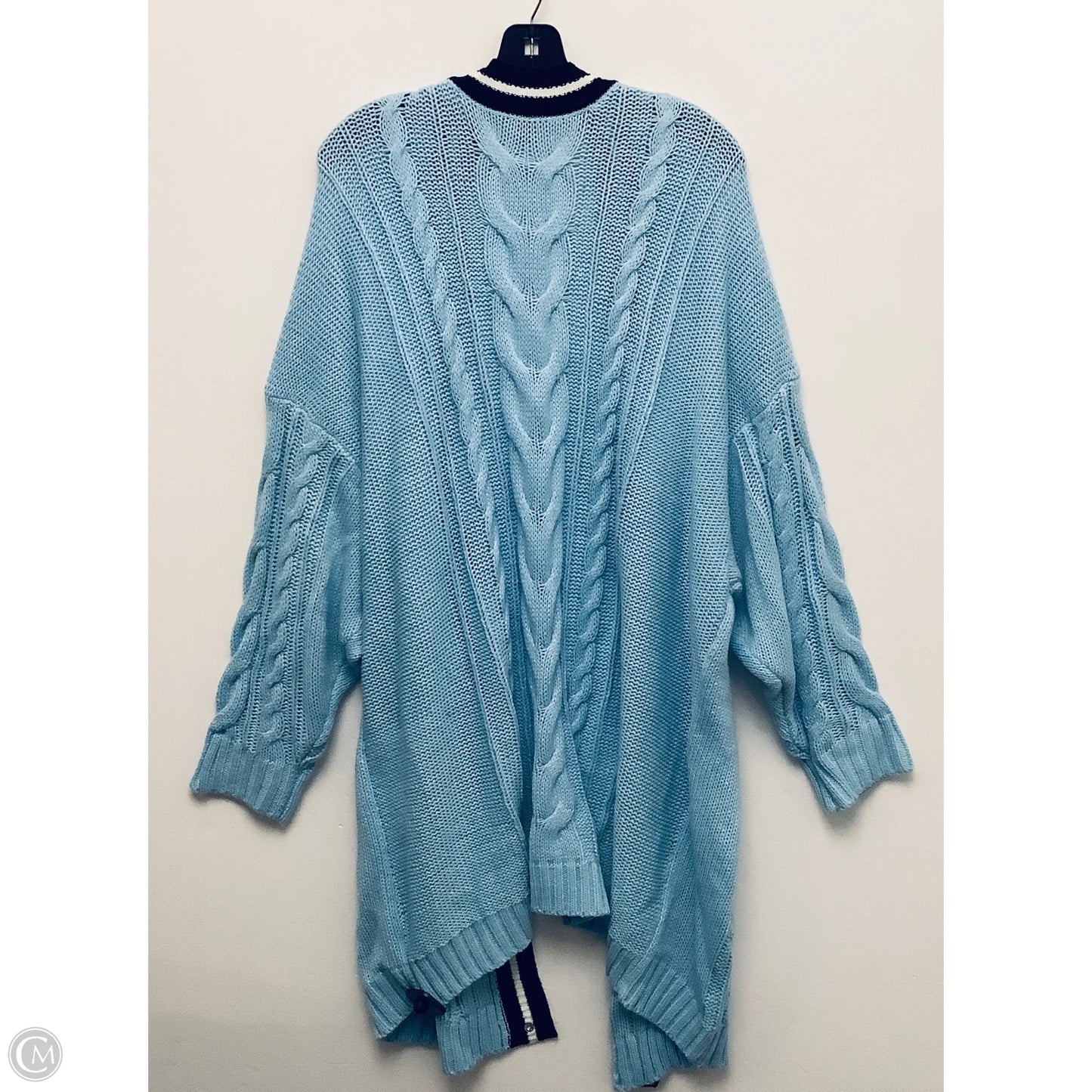 Sweater Cardigan By Torrid In Blue, Size: 4x