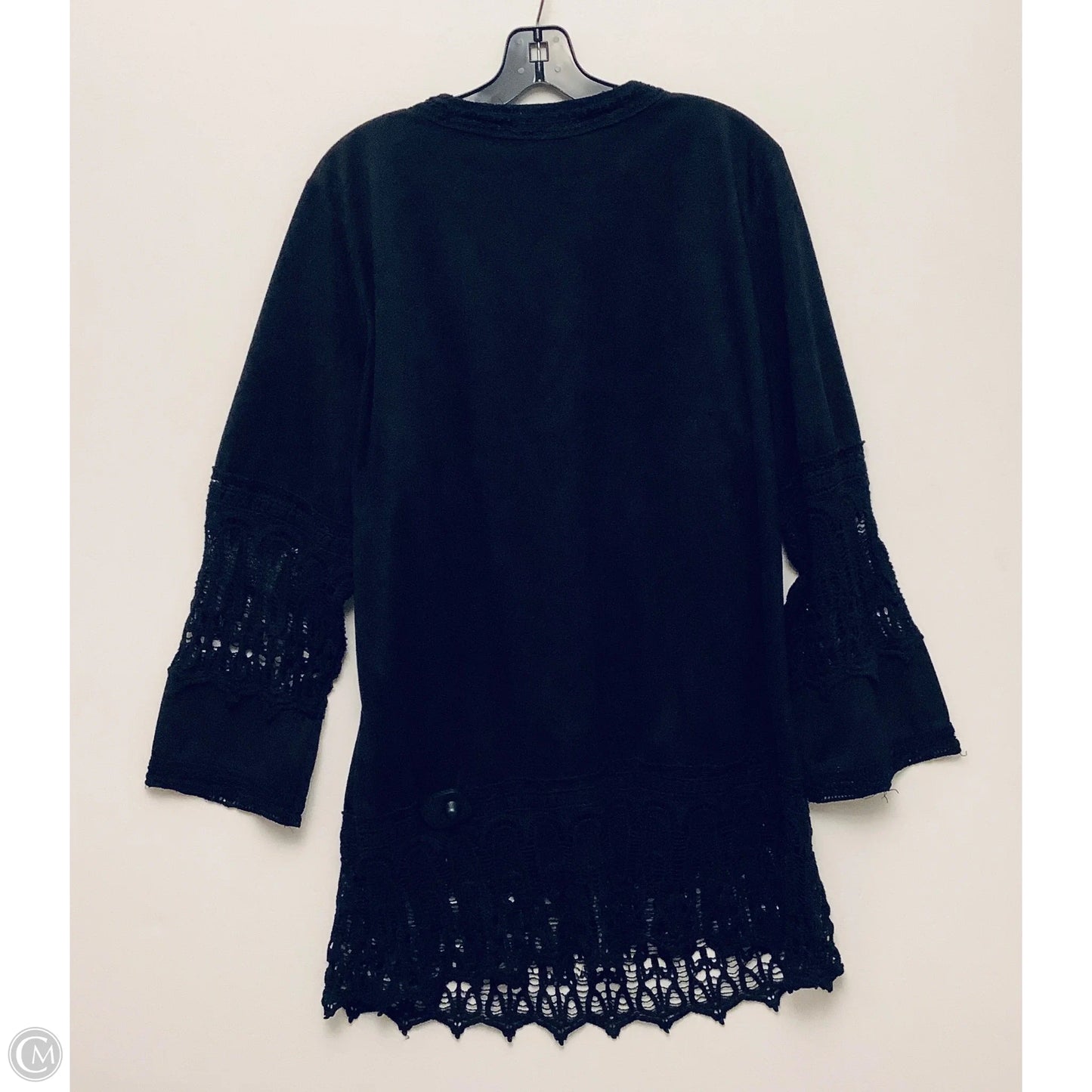 Tunic Long Sleeve By Cme In Black, Size: Xl