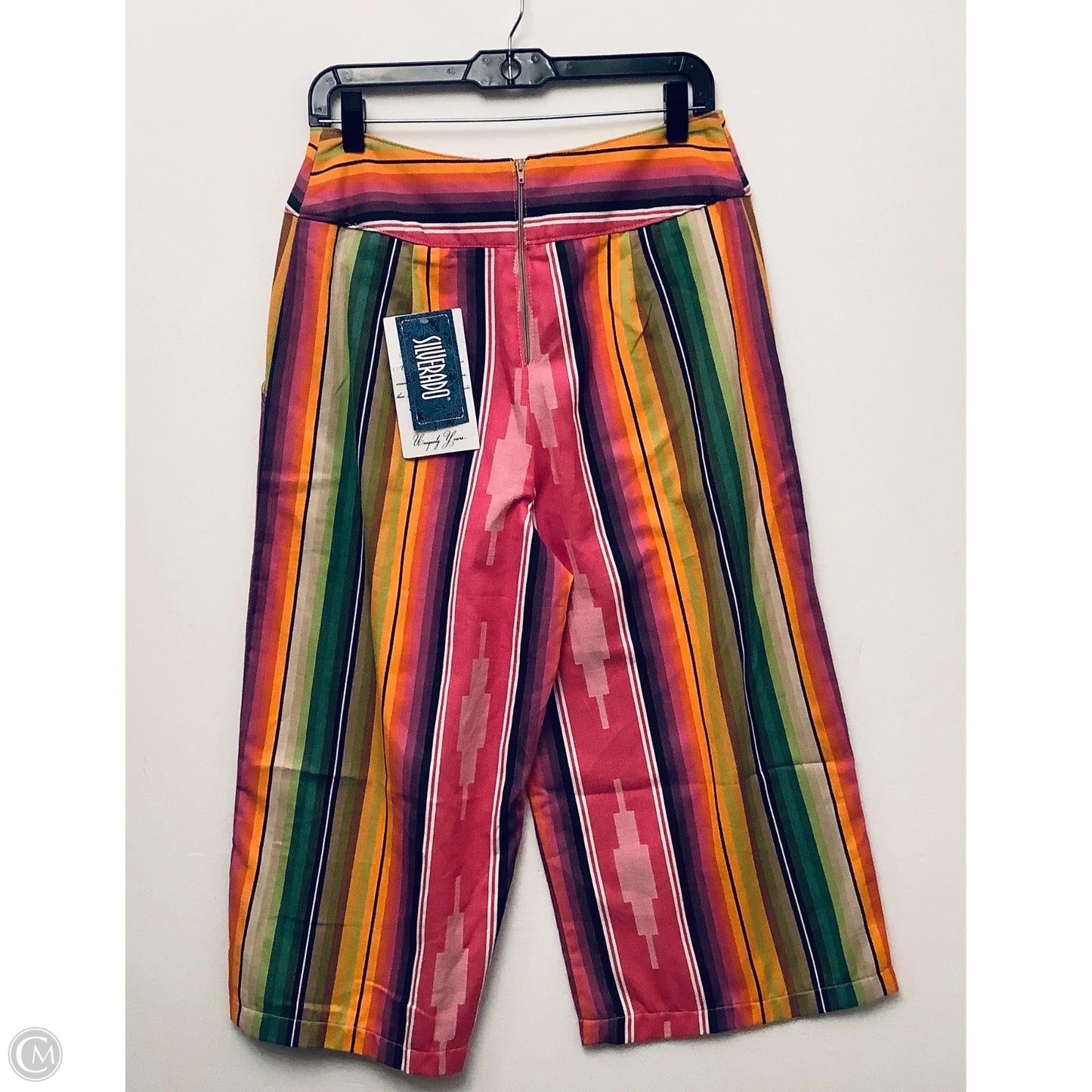 Pants Cropped By Cmc In Striped Pattern, Size: L