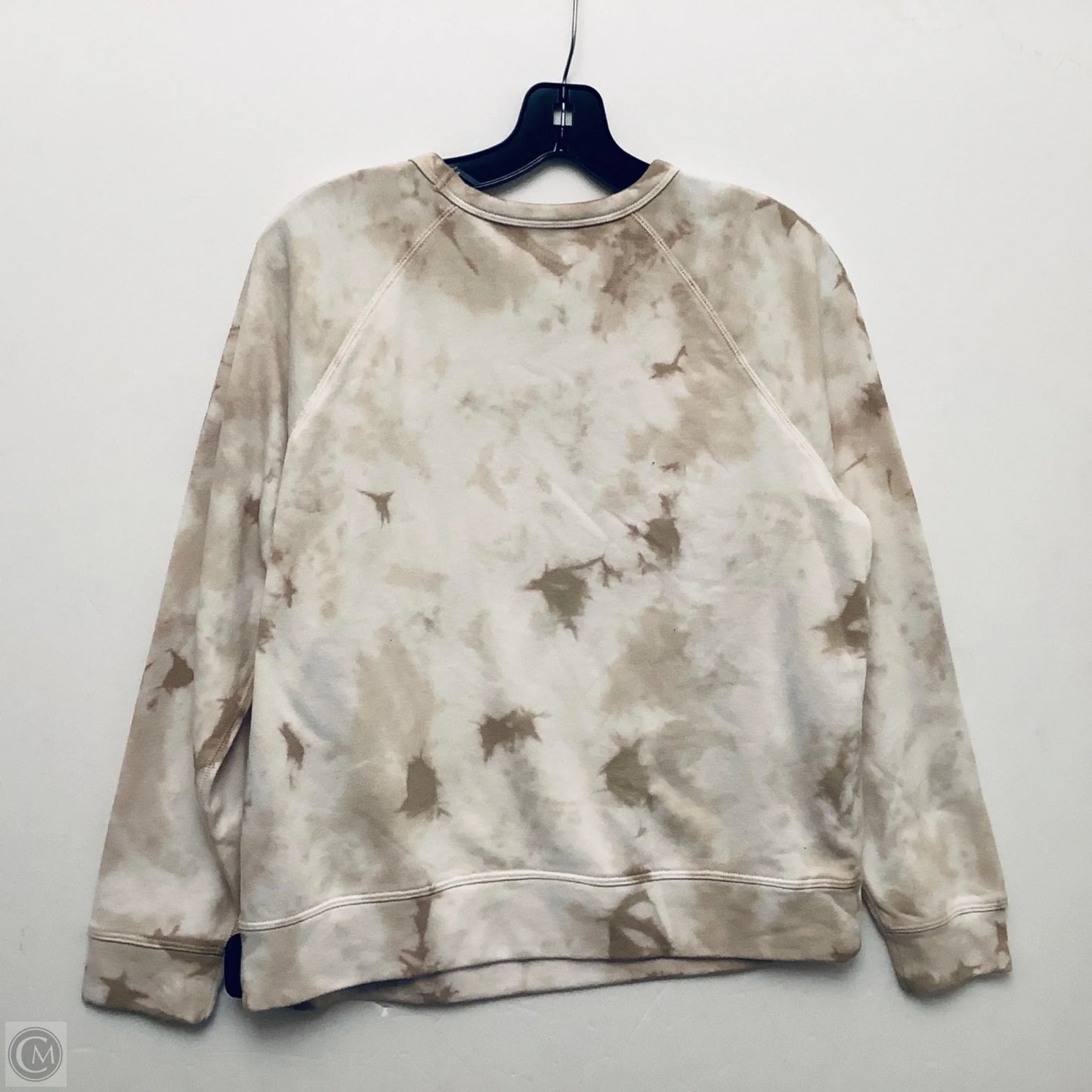 Sweatshirt Crewneck By Sonoma In Tan & White, Size: Mp