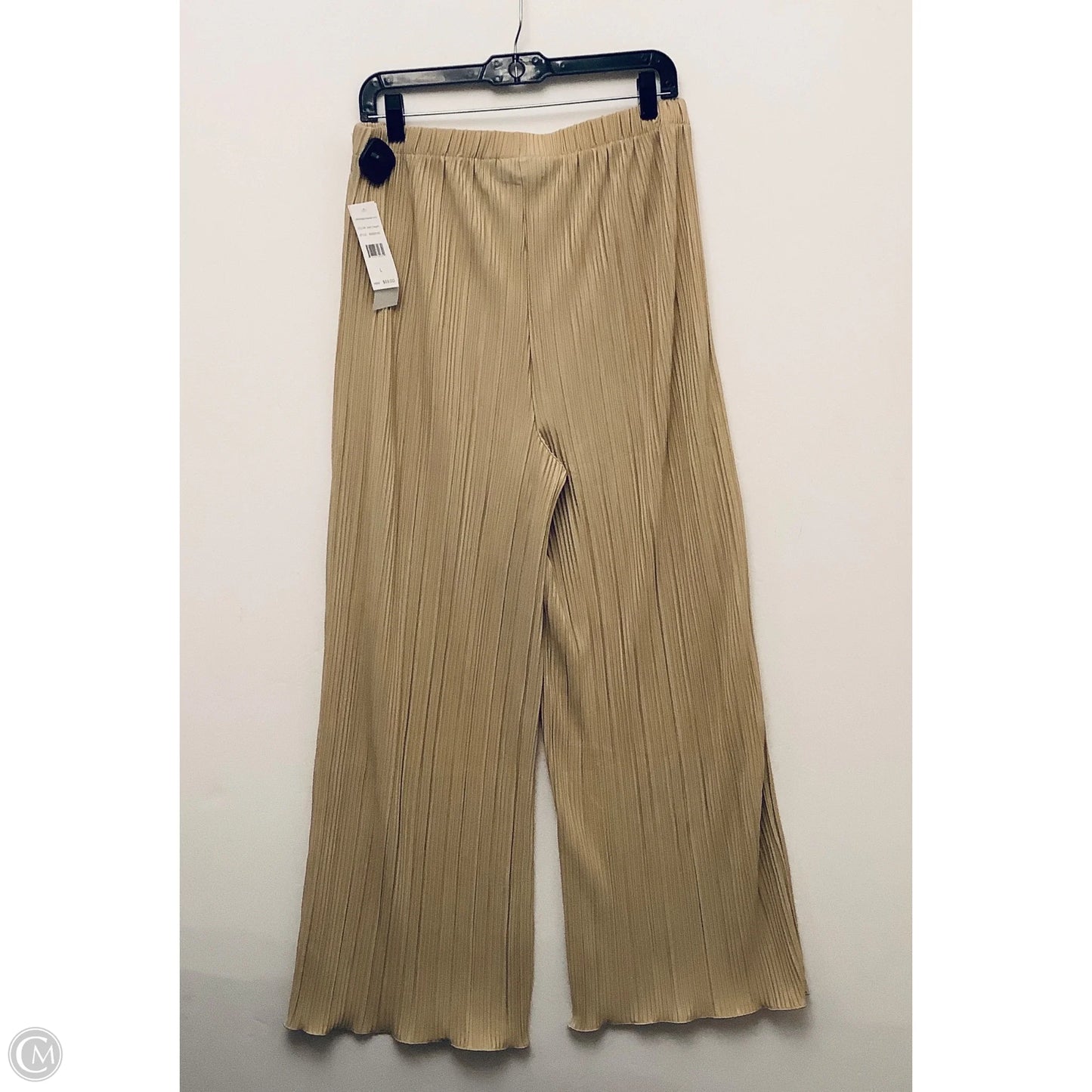 Pants Wide Leg By Rafaella In Tan, Size: L