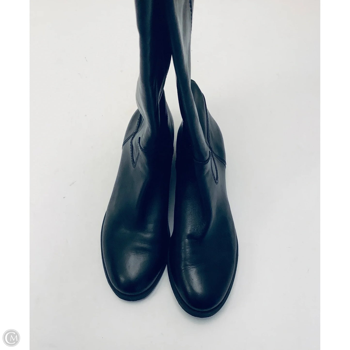 Boots Leather By Inc In Black, Size: 10