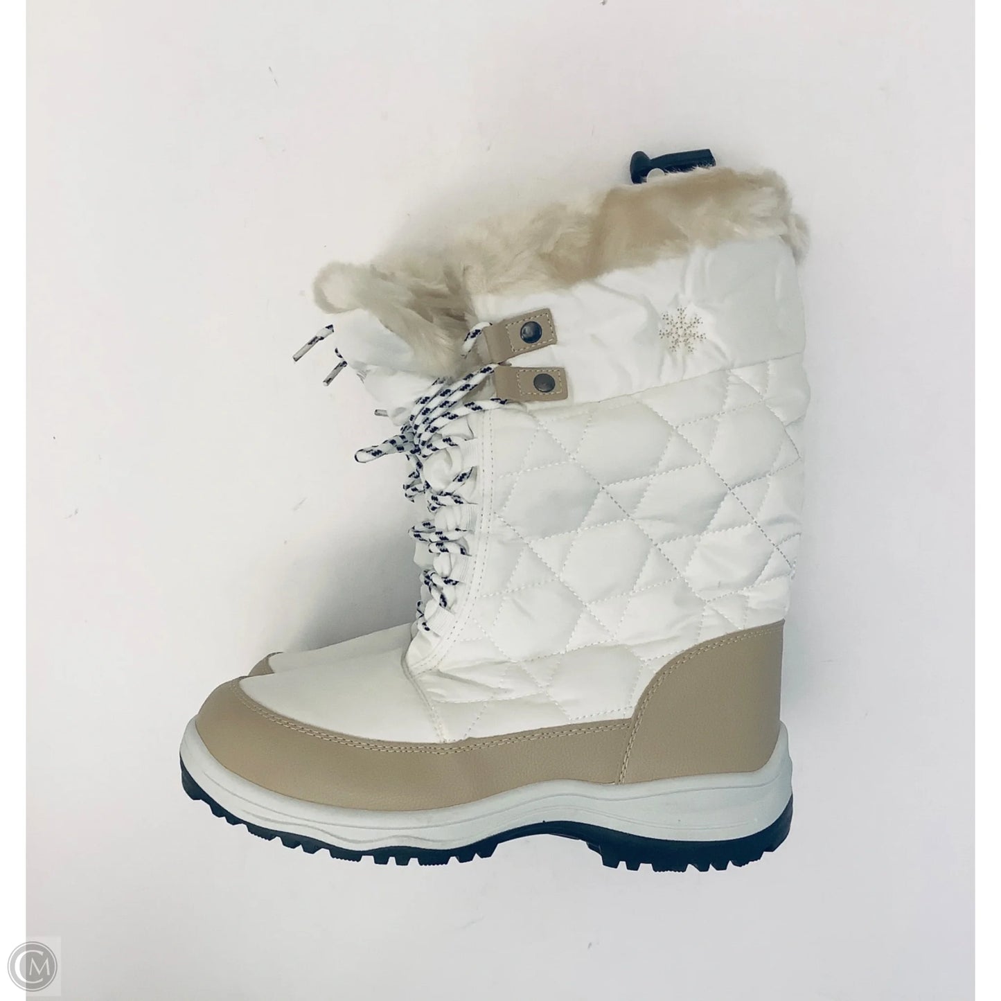 Boots Snow By Clothes Mentor In White, Size: 10