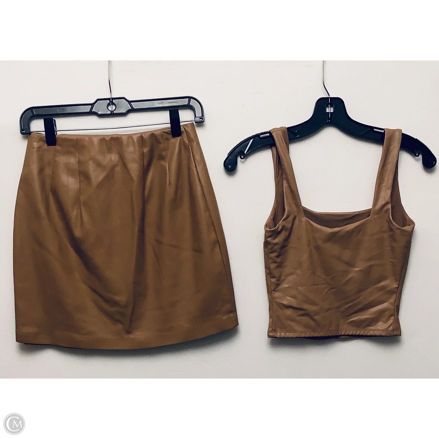 Skirt Set 2pc By Express In Tan, Size: Xs