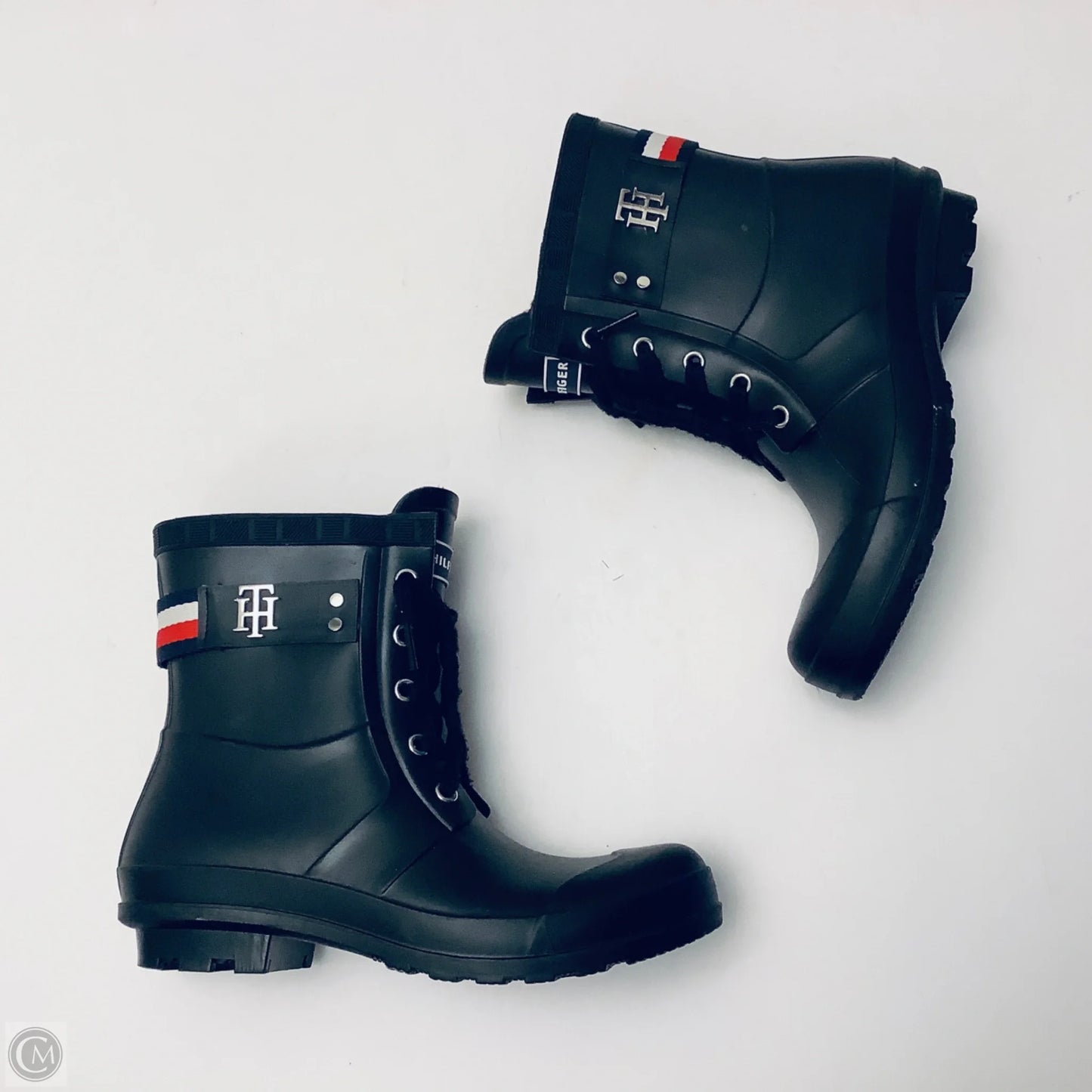 Boots Rain By Tommy Hilfiger In Black, Size: 7