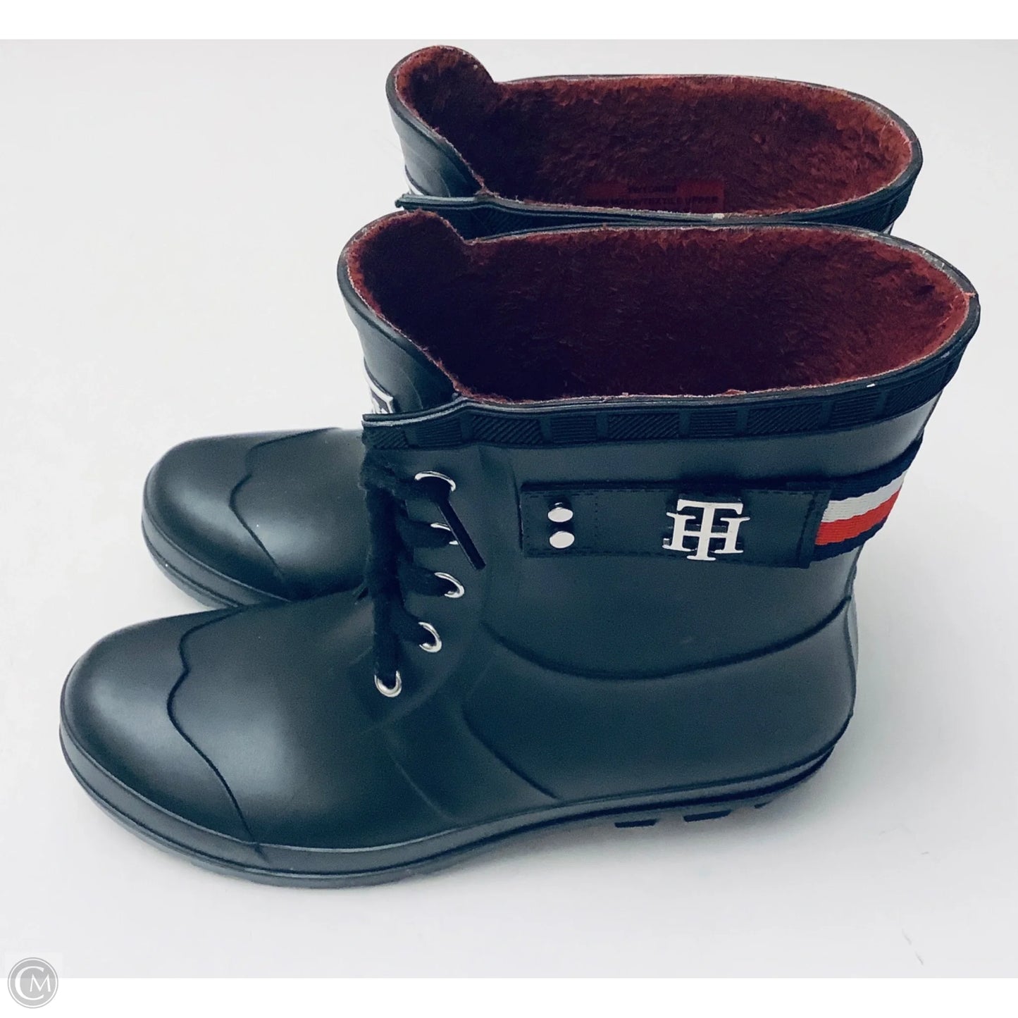 Boots Rain By Tommy Hilfiger In Black, Size: 7