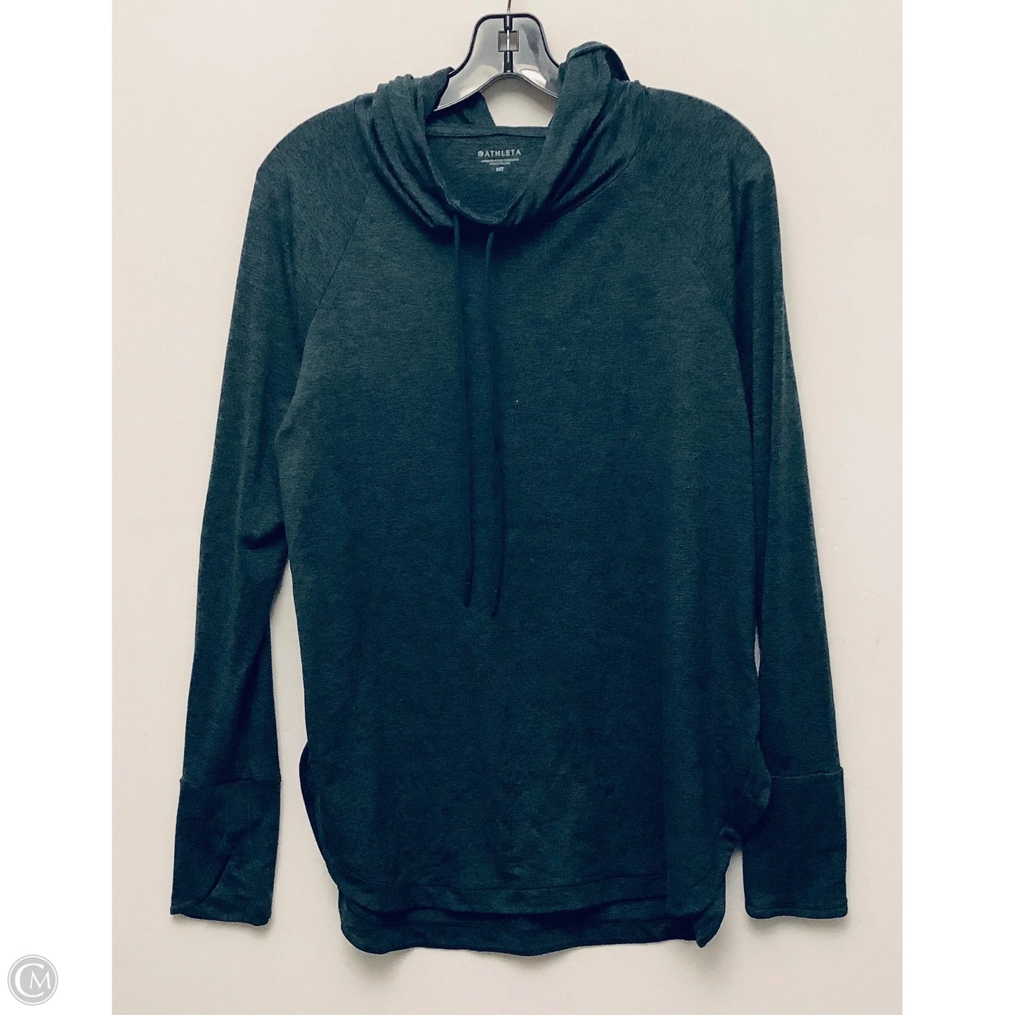 Athletic Top Long Sleeve Hoodie By Athleta In Blue, Size: M