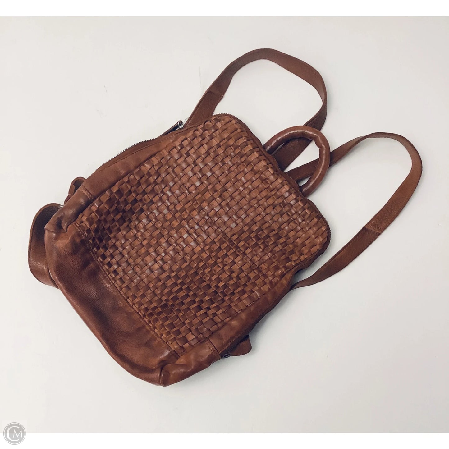 Backpack Leather By Clothes Mentor, Size: Medium