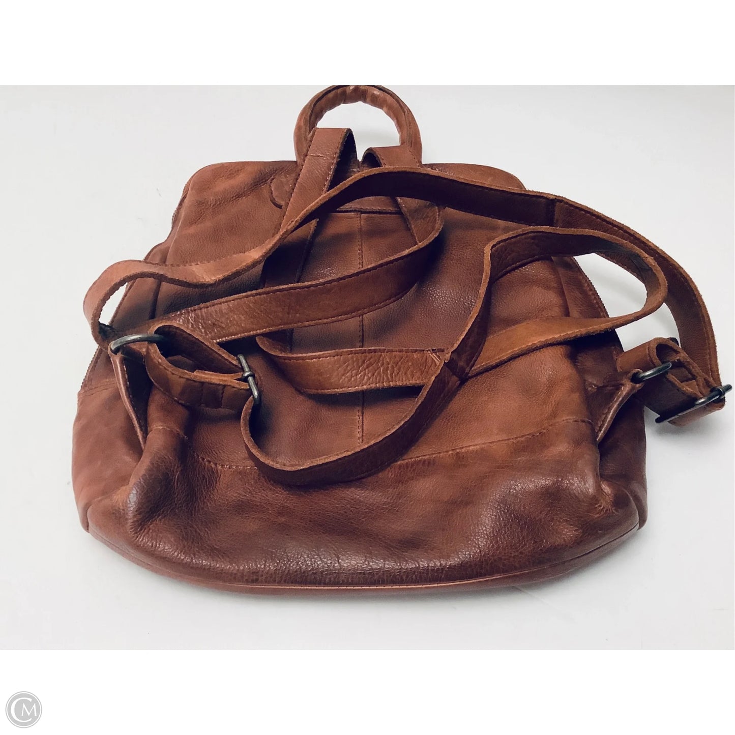 Backpack Leather By Clothes Mentor, Size: Medium