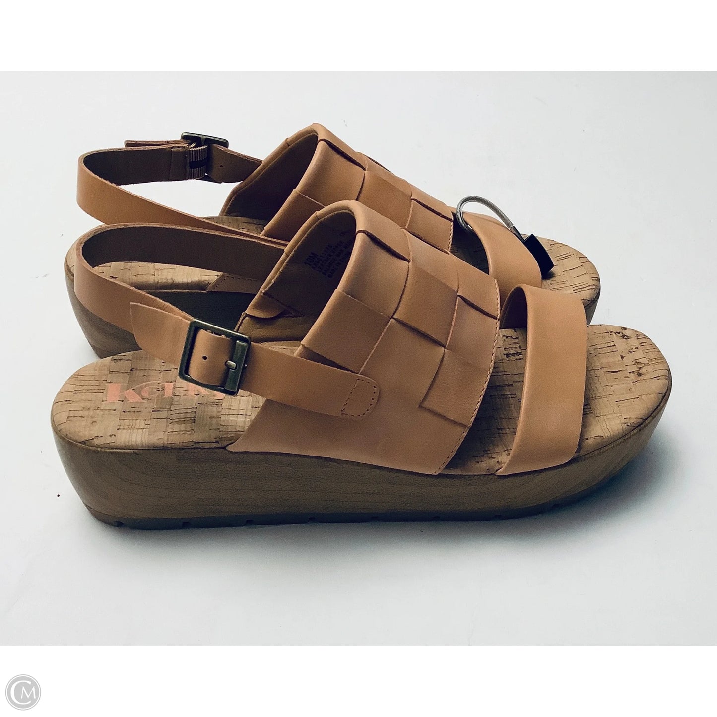 Sandals Heels Platform By Korks In Tan, Size: 10