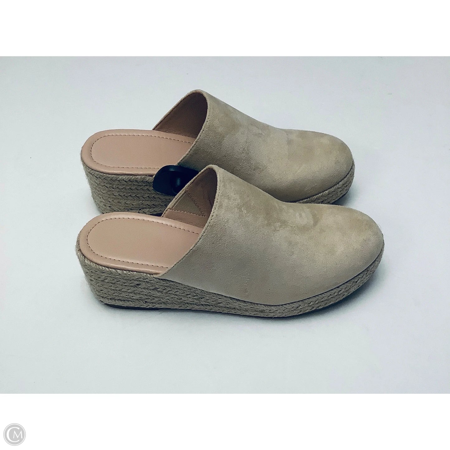Shoes Heels Wedge By Clothes Mentor In Tan, Size: 8.5