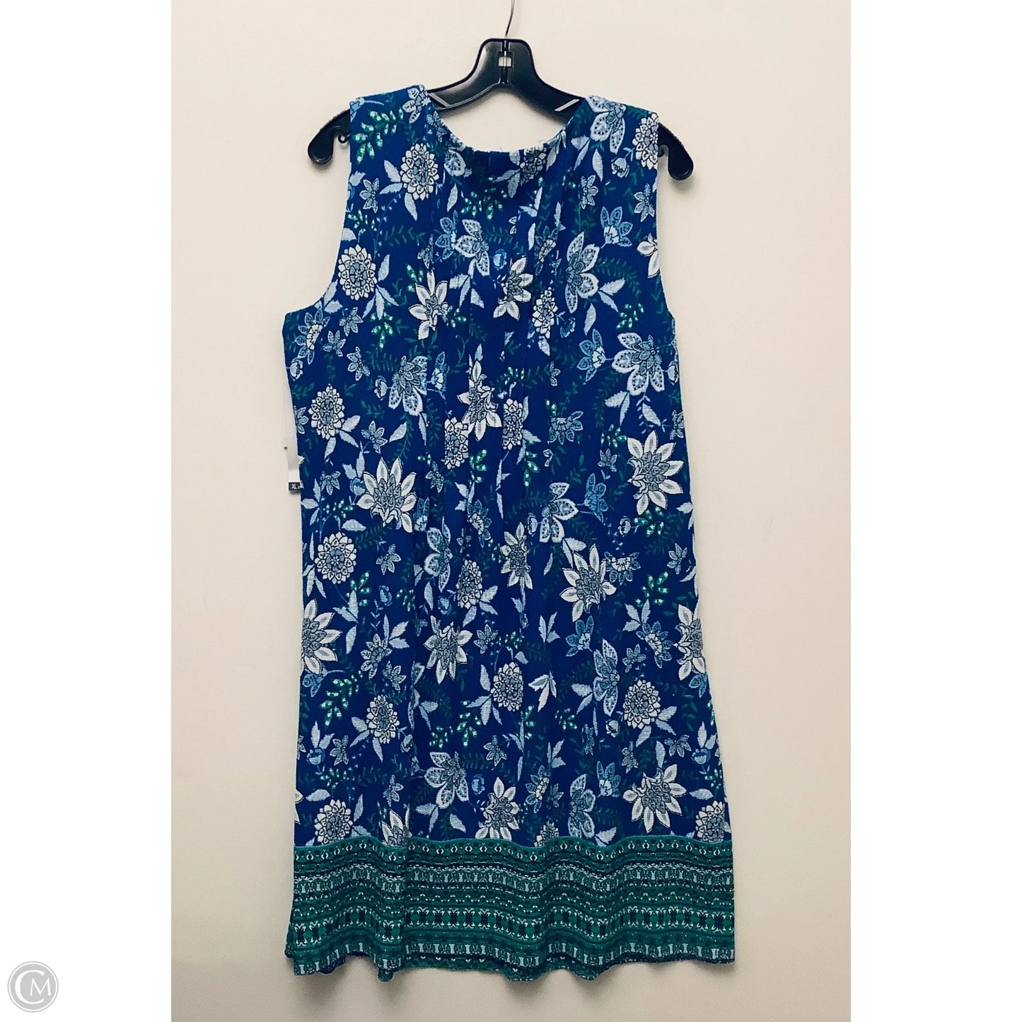 Dress Casual Midi By Perceptions In Blue, Size: Xl